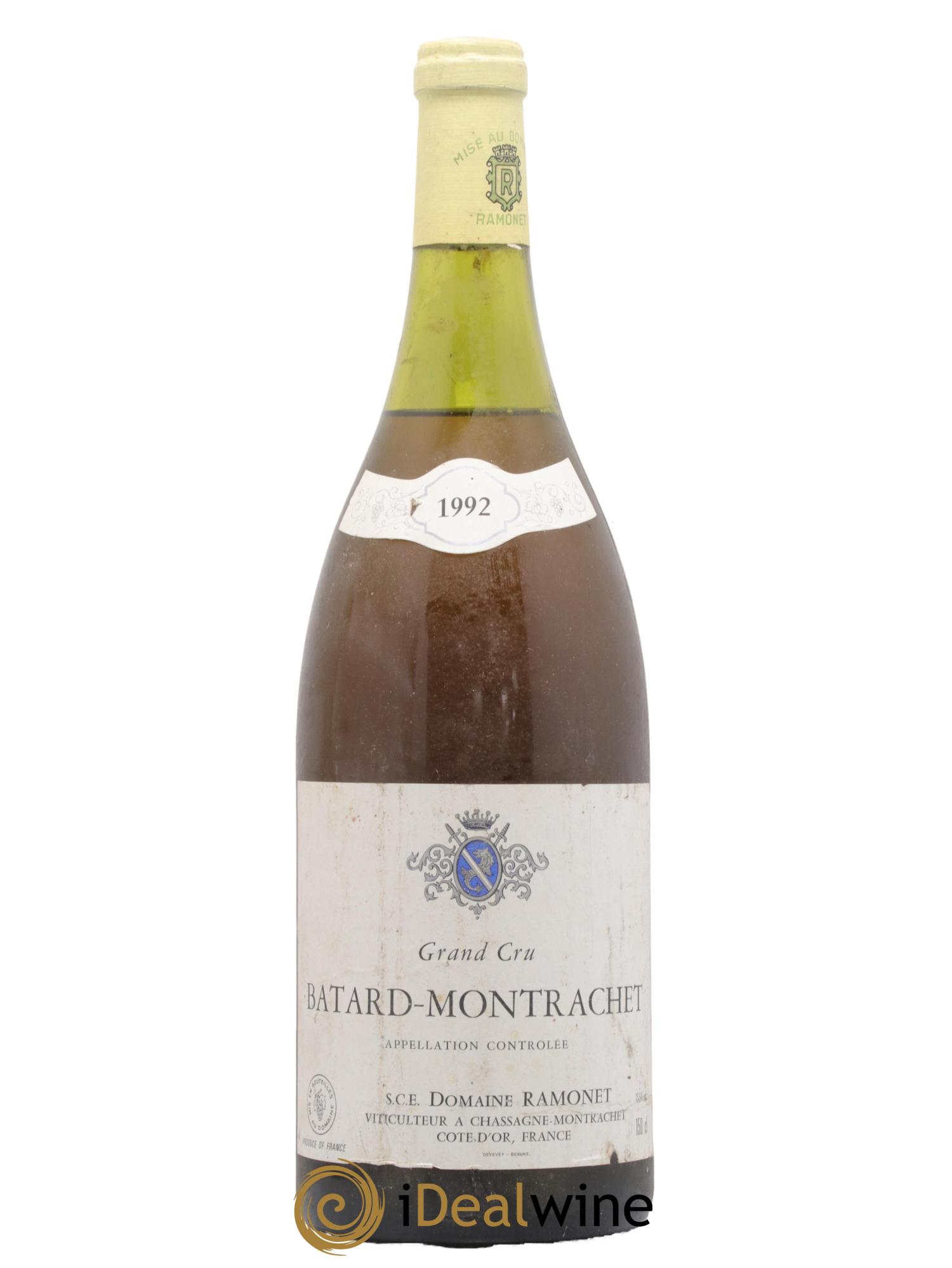 Bâtard-Montrachet Grand Cru Ramonet (Domaine) 1992 - Posten von 1 Magnum - 0