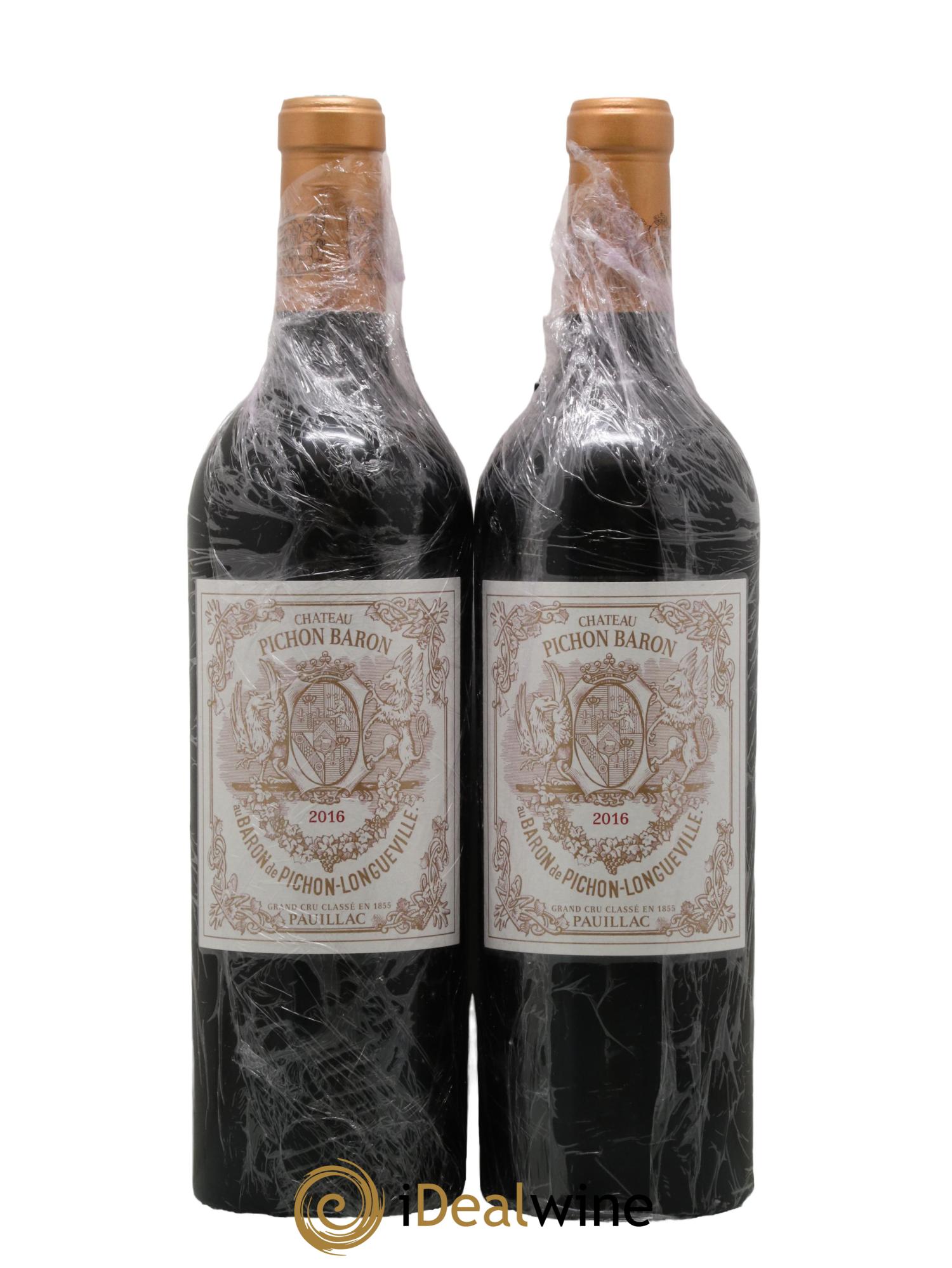 Pichon Longueville Baron 2ème Grand Cru Classé 2016 - Lot de 2 bouteilles - 0