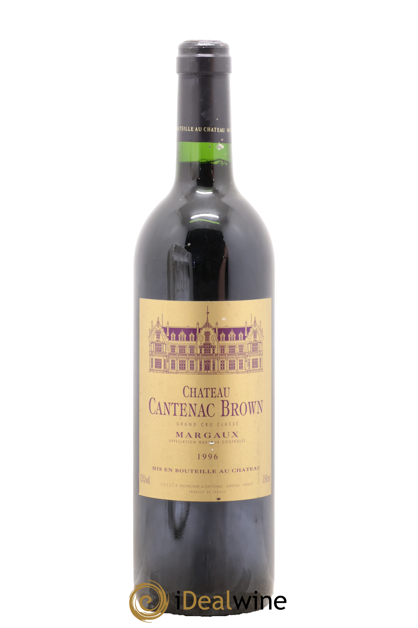 Château Cantenac Brown 3ème Grand Cru Classé 1996 - Lot de 1 bouteille - 0