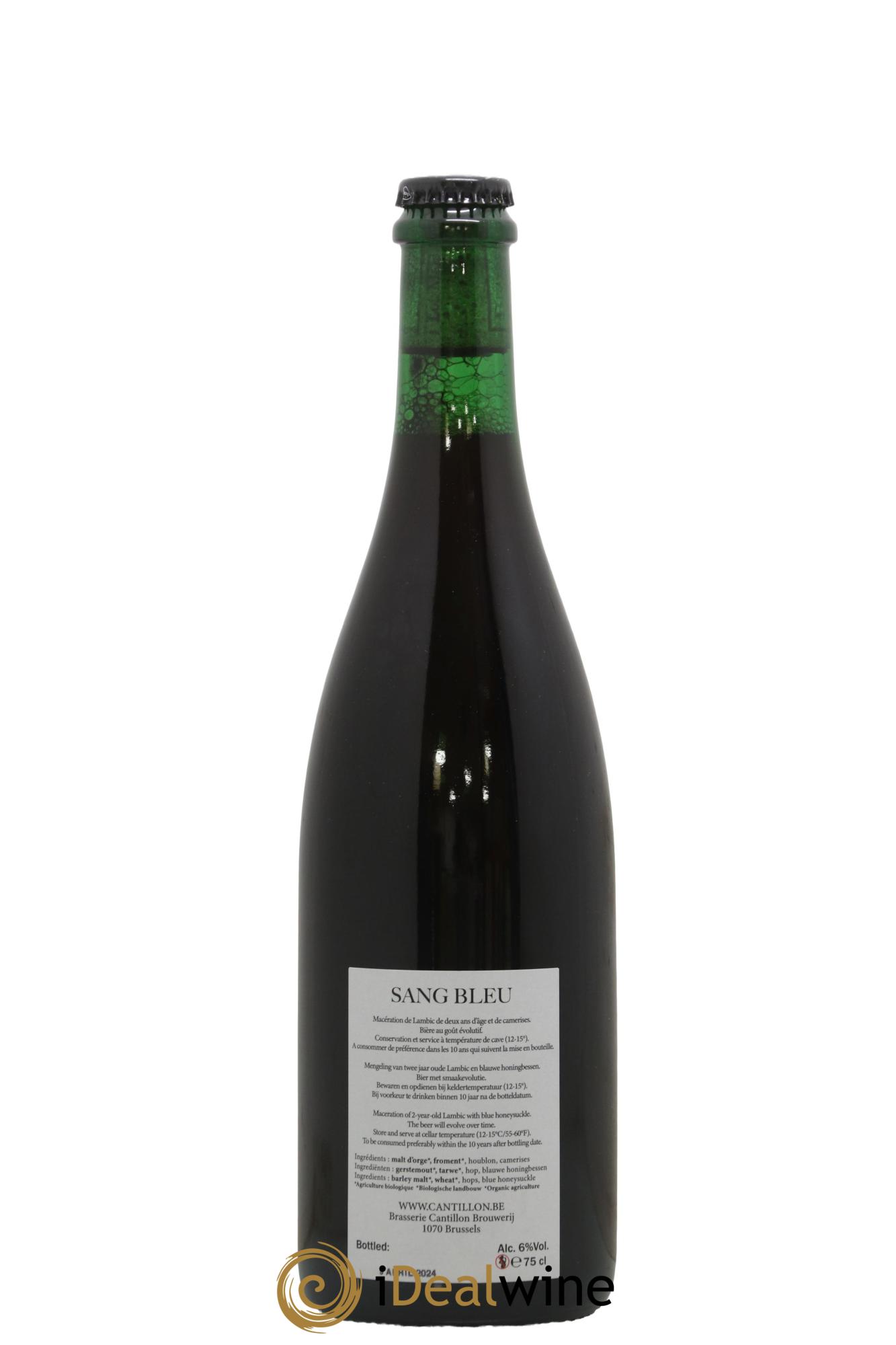 Bière Gueuze Cantillon Sang Bleu (Bottle 2024) - Lot de 1 bouteille - 1