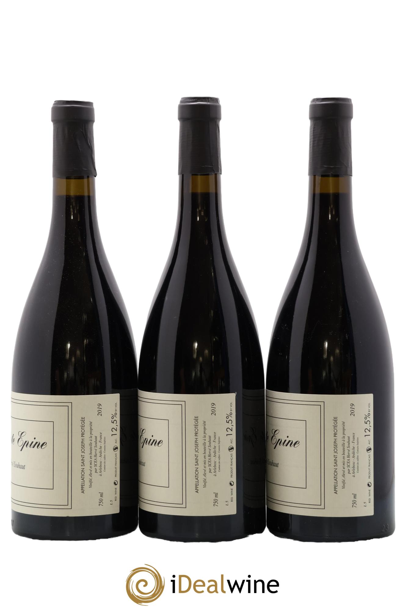 Saint-Joseph Sainte Epine Hervé Souhaut - Domaine Romaneaux-Destezet 2019 - Lot de 3 bouteilles - 1