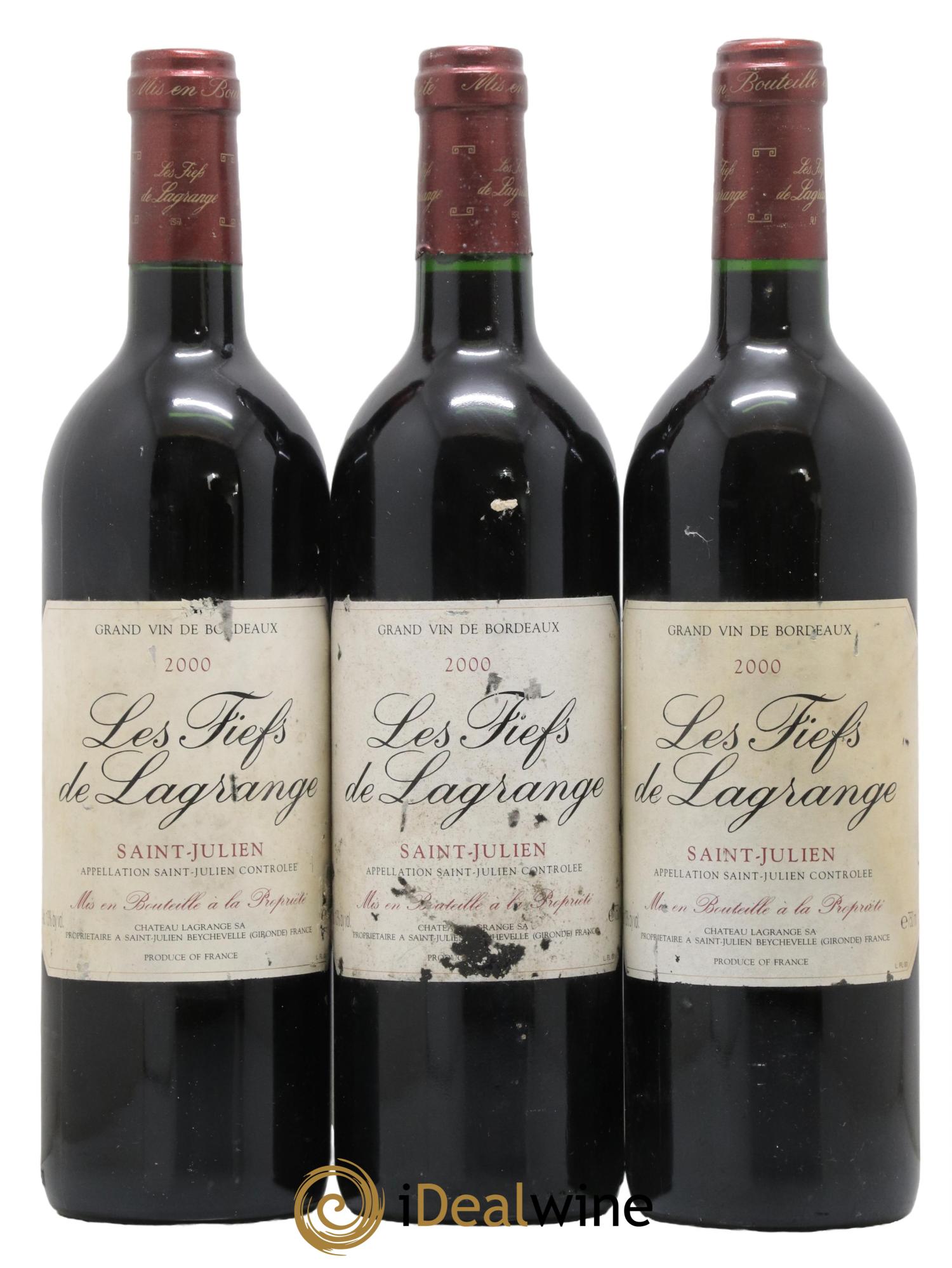 Les Fiefs de Lagrange Second Vin 2000 - Posten von 6 Flaschen - 2