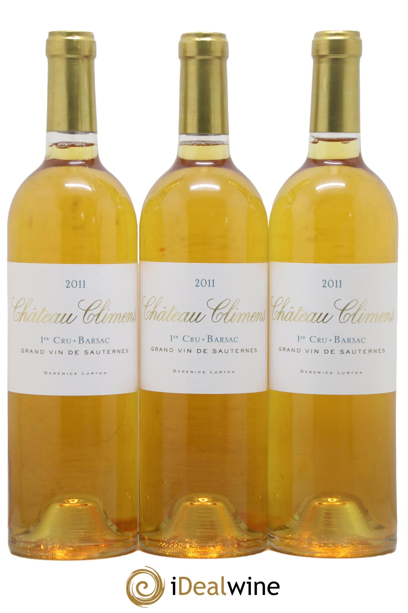 Château Climens 1er Grand Cru Classé 2011 - Posten von 3 Flaschen - 0