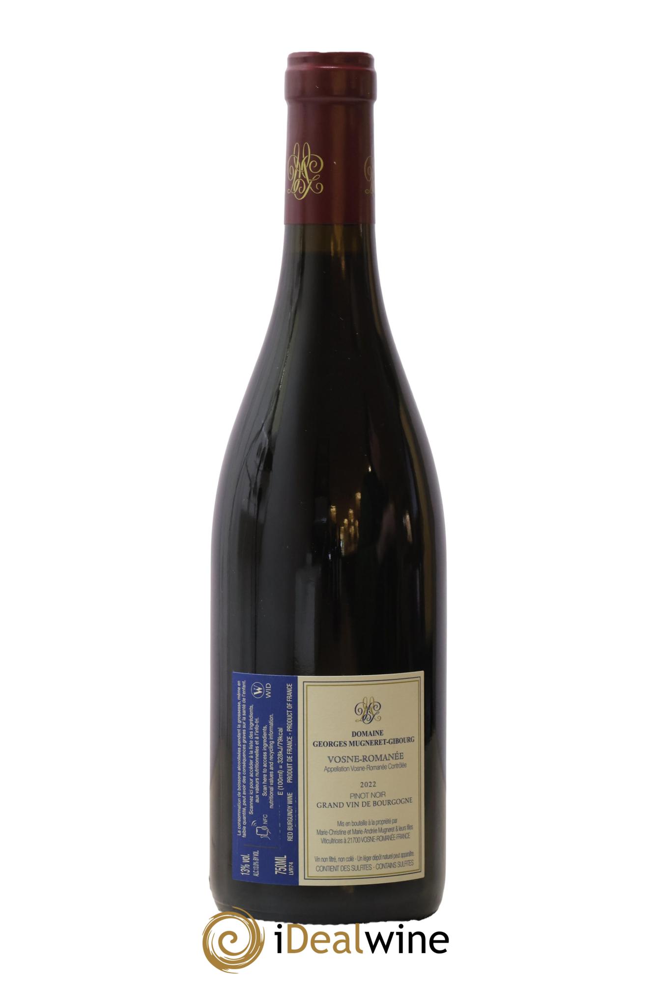 Vosne-Romanée Mugneret-Gibourg (Domaine) 2022 - Posten von 1 Flasche - 1