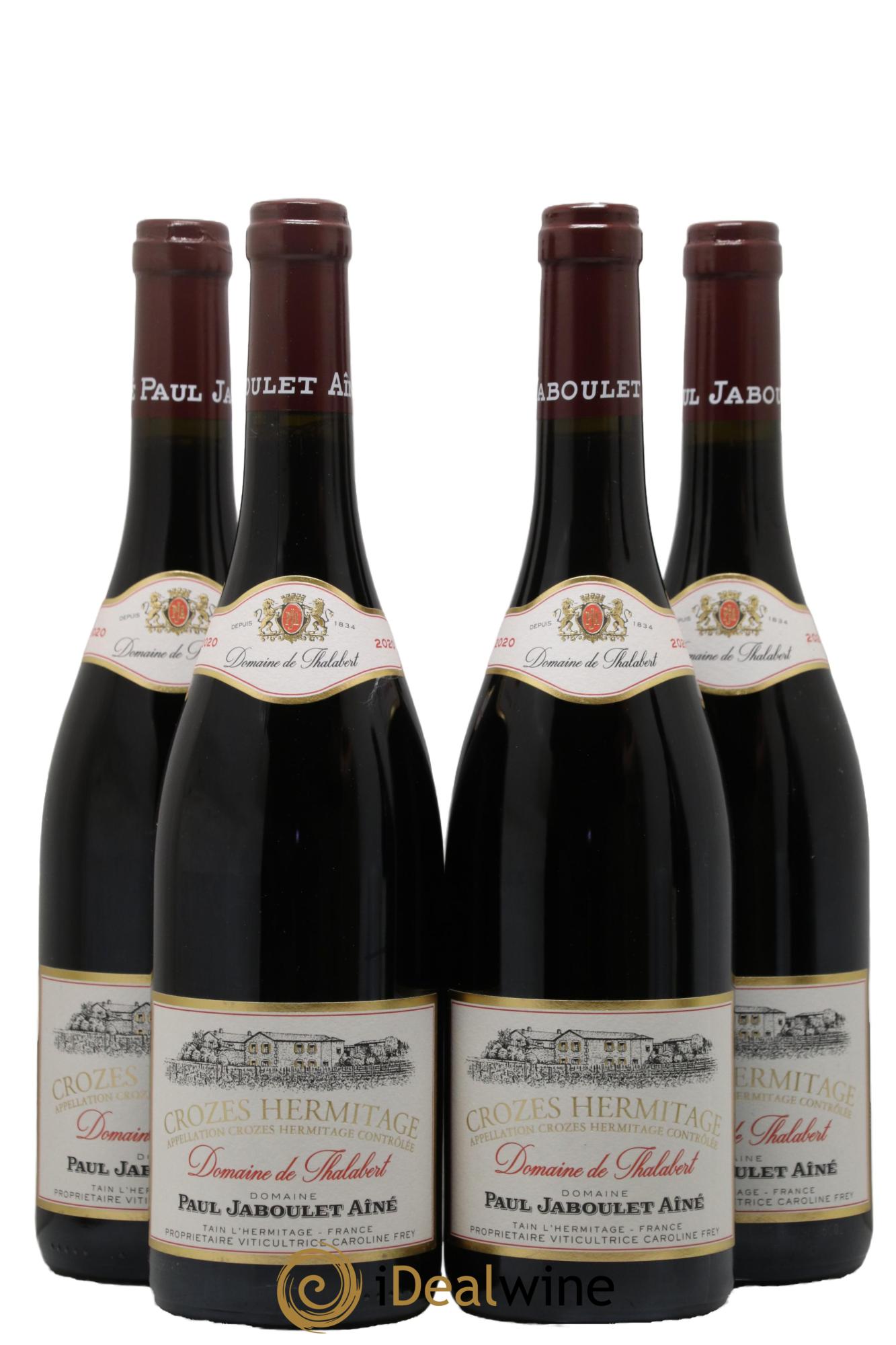 Crozes-Hermitage Domaine de Thalabert Paul Jaboulet Ainé 2020 - Lot de 4 bouteilles - 0