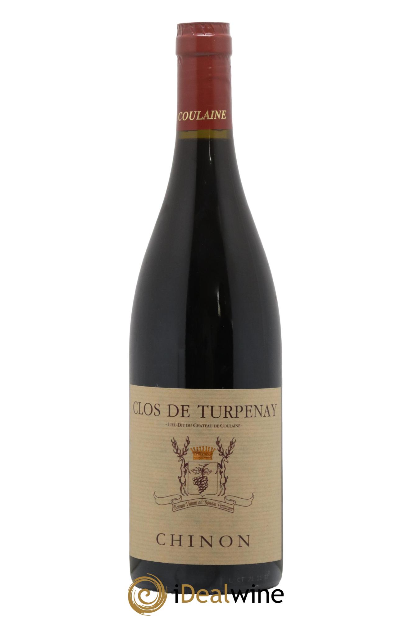 Chinon Clos de Turpenay Chateau de Coulaine 2021 - Lot de 1 bouteille - 0