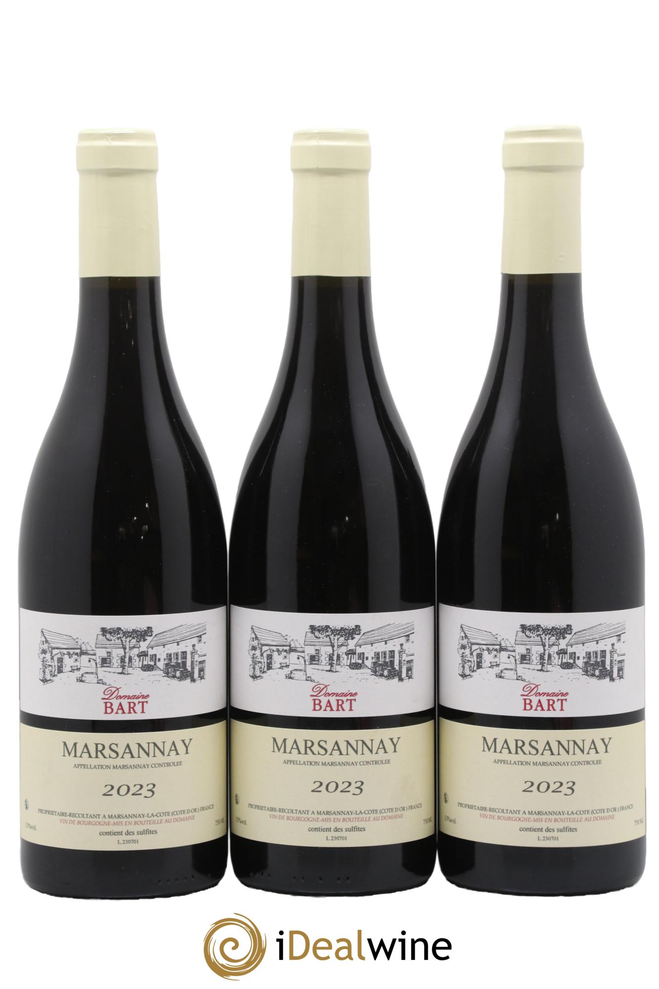 Marsannay Domaine Bart 2023 - Lot de 3 bouteilles - 0