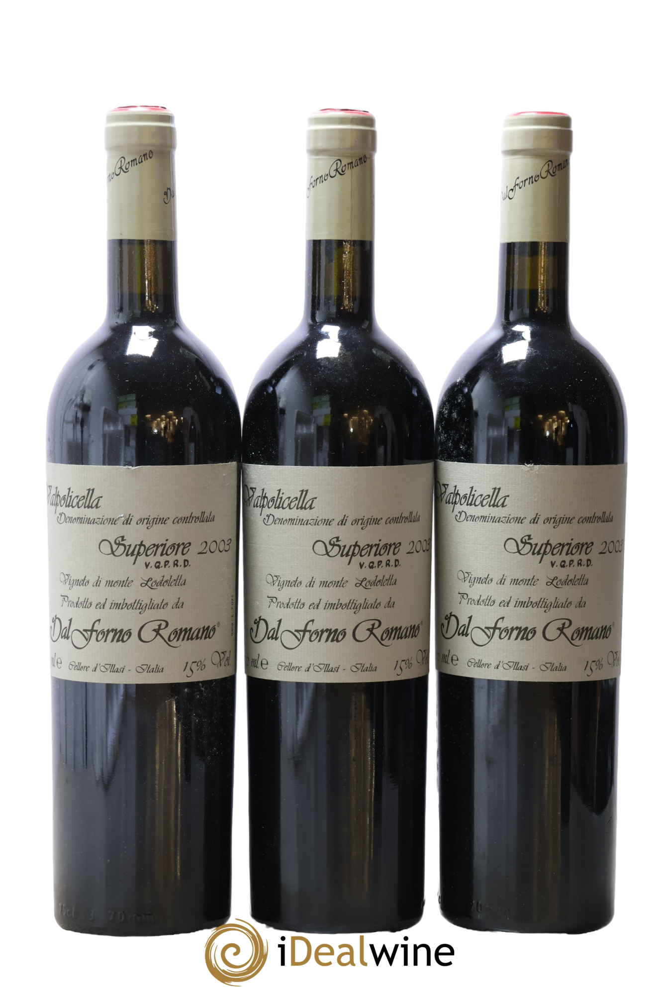 Valpolicella Superiore DOC Monte Lodoletta Dal Forno Romano 2003 - Lot de 3 bouteilles - 0