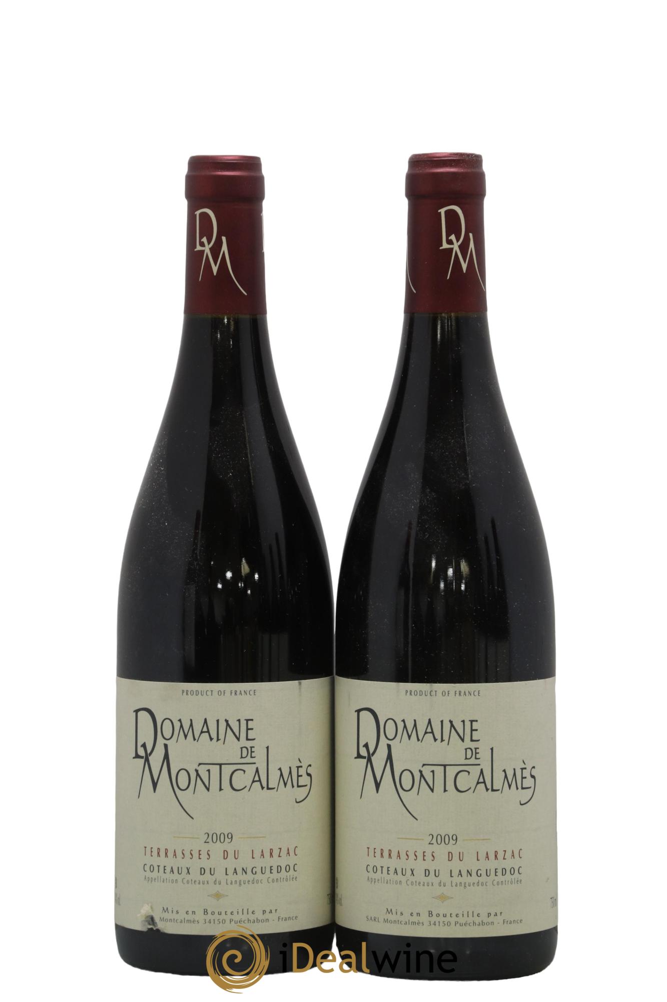 Terrasses du Larzac Domaine de Montcalmès Frédéric Pourtalié 2009 - Lotto di 2 bottiglie - 0