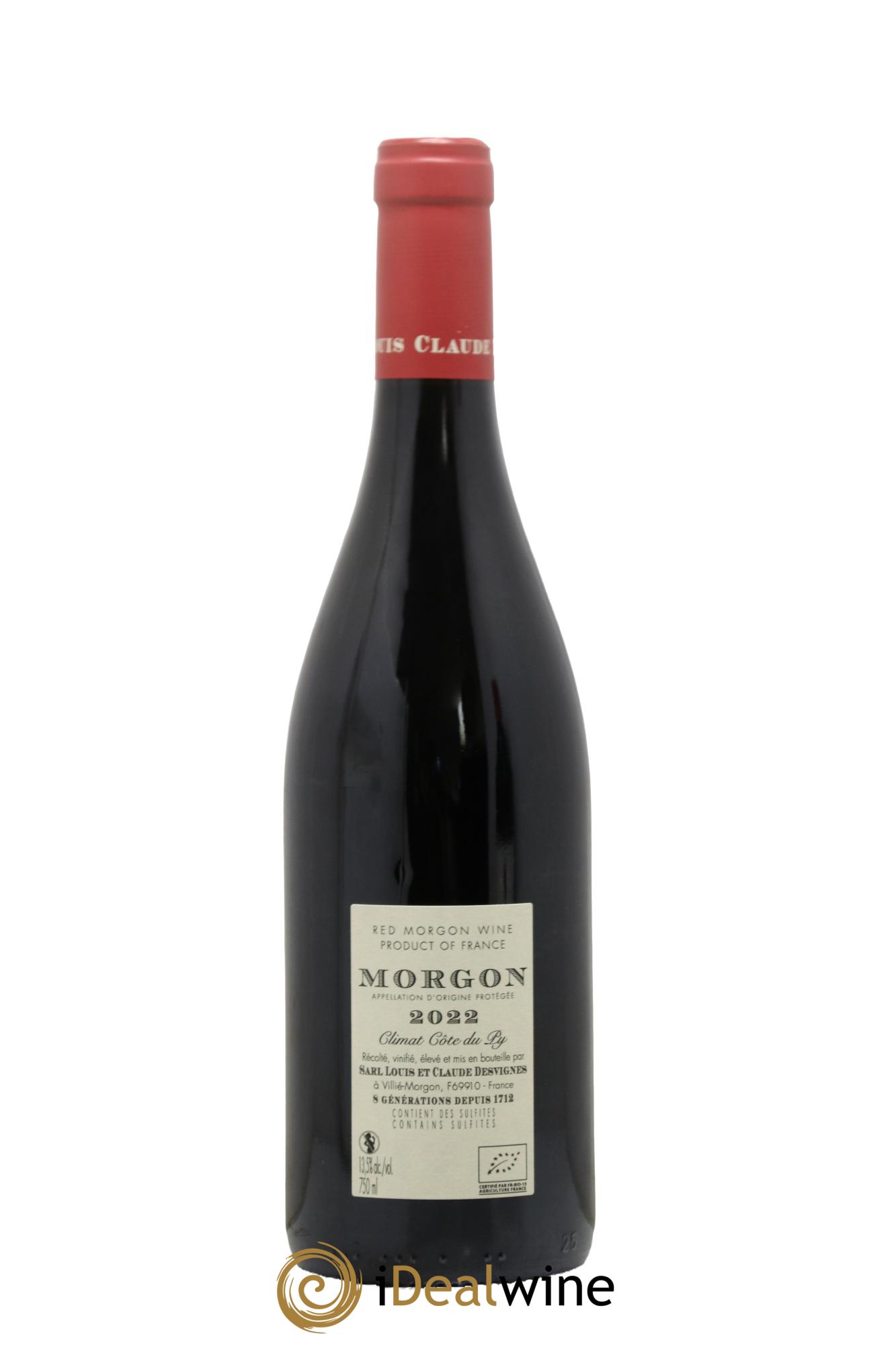 Morgon Côte de Py Javernières Louis-Claude Desvignes 2022 - Lotto di 1 bottiglia - 1