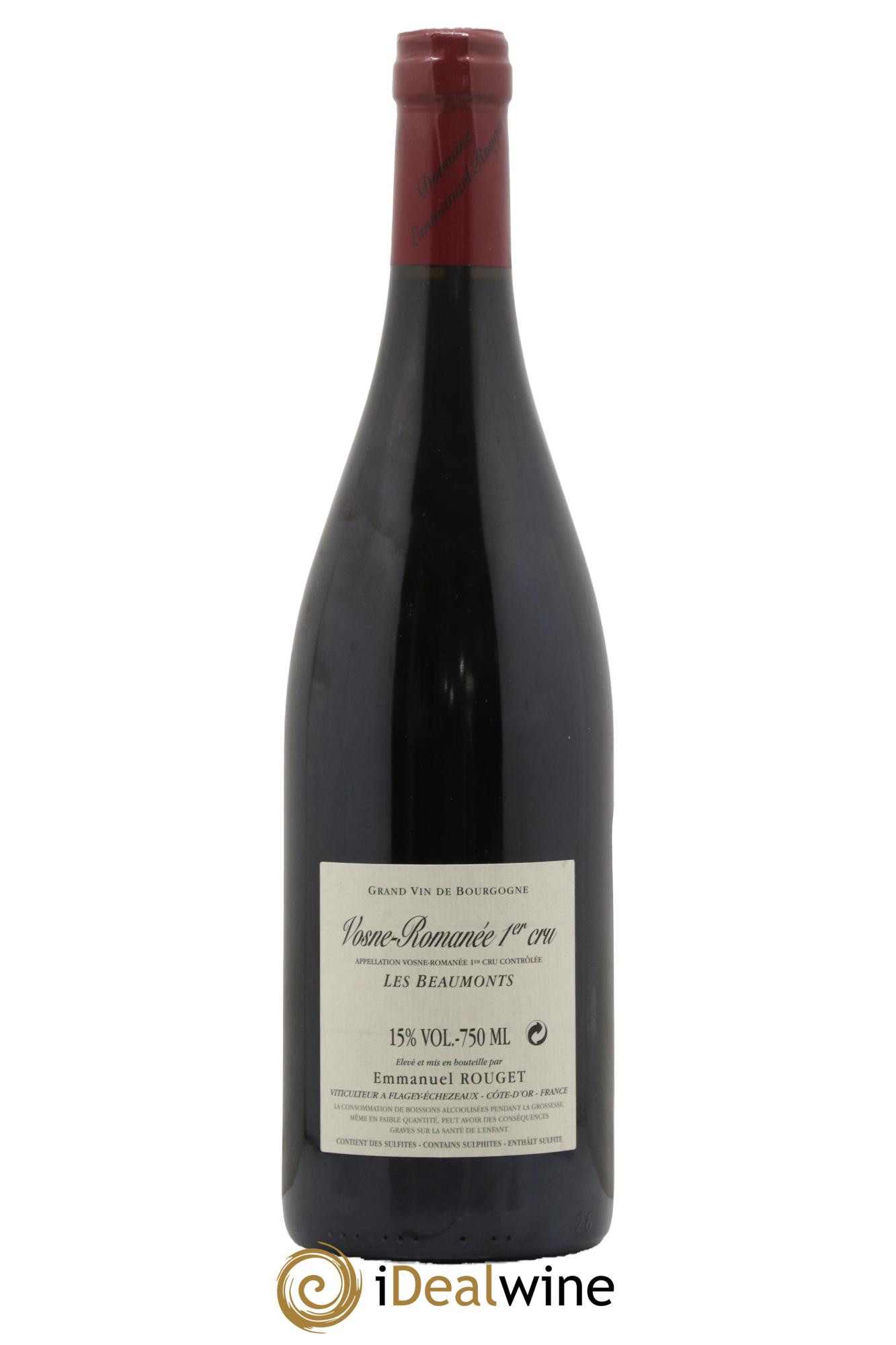Vosne-Romanée 1er Cru Les Beaumonts Emmanuel Rouget 2019 - Lot of 1 bottle - 1