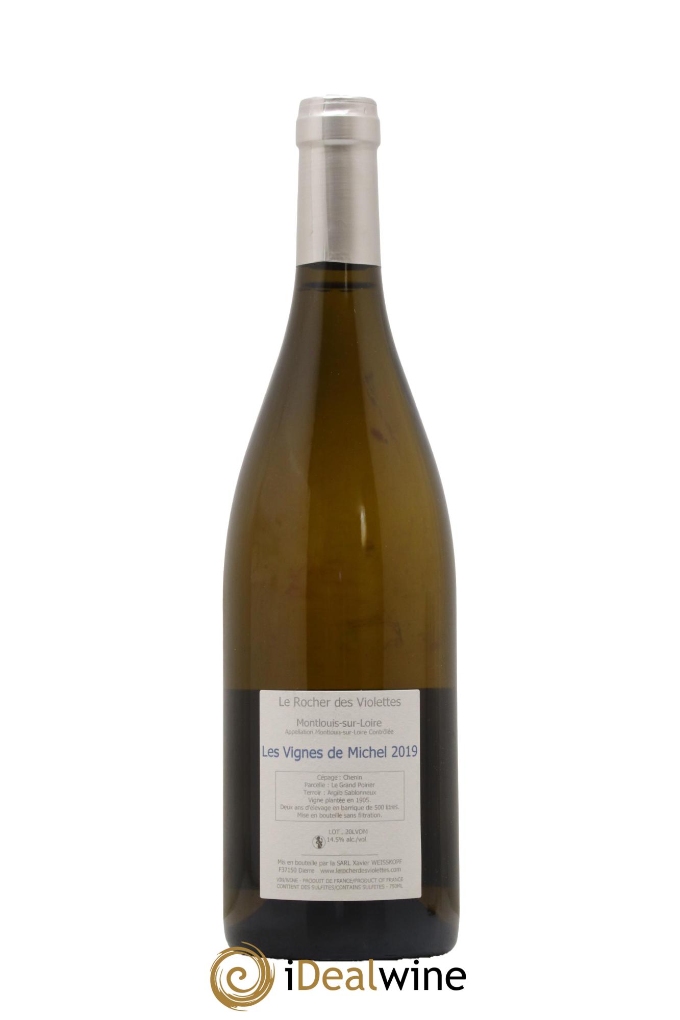 Montlouis-sur-Loire Les Vignes de Michel Le Rocher des Violettes 2019 - Lot of 1 bottle - 1