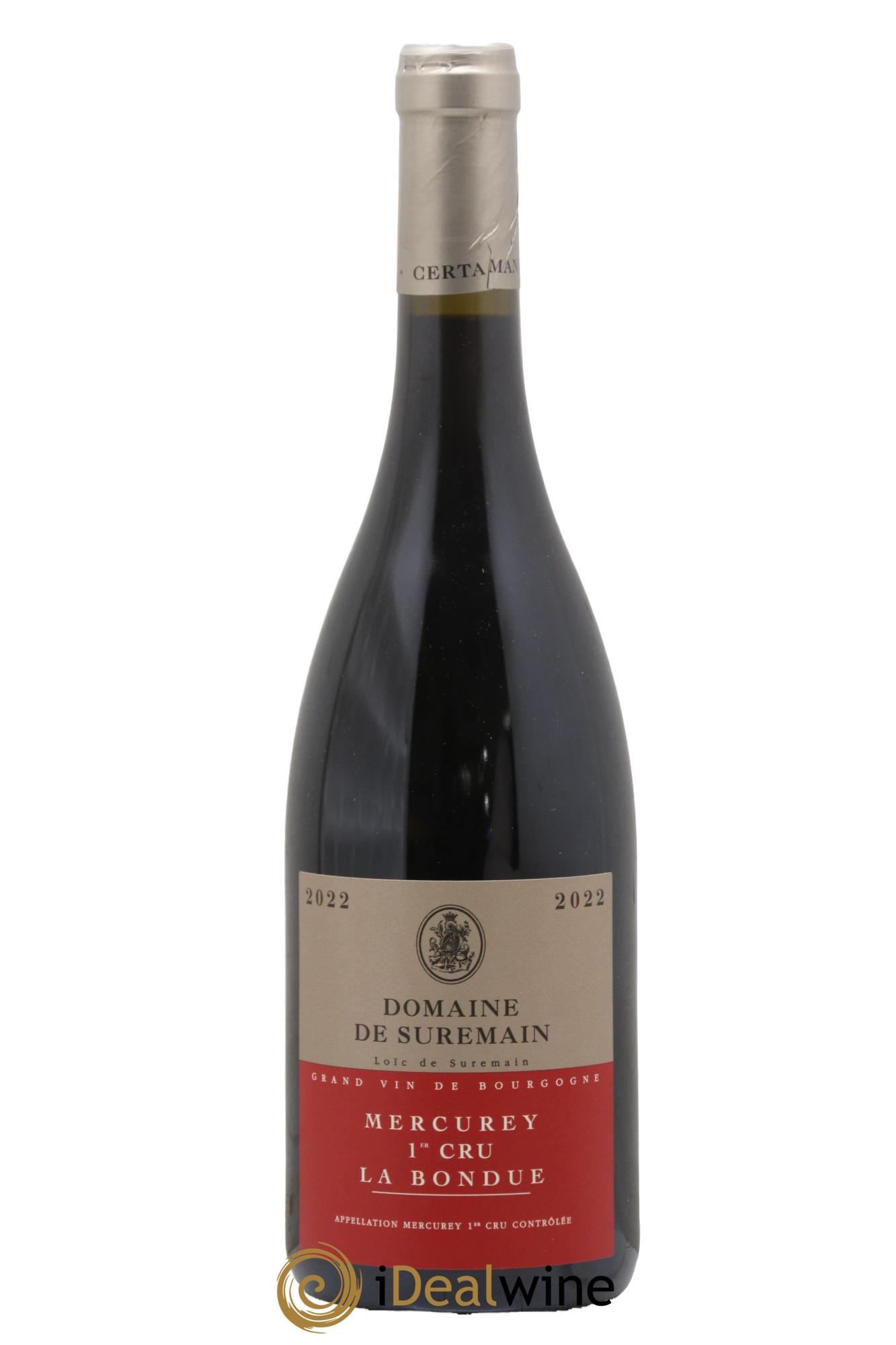 Mercurey 1er Cru La Bondue Domaine de Suremain 2022 - Lot de 1 bouteille - 0