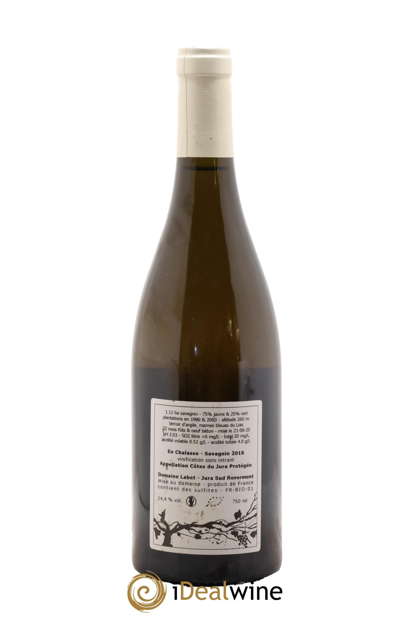 Côtes du Jura Fleur de Savagnin En Chalasse Romain - Julien  - Charline Labet 2018 - Lot of 1 bottle - 1