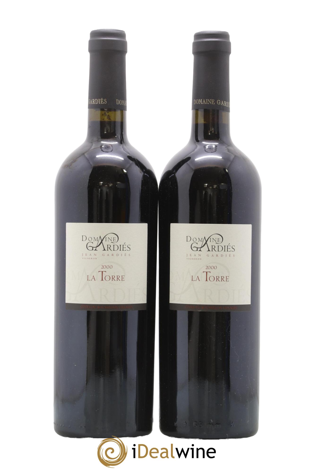 Côtes du Roussillon Gardiés (Domaine) La Torre 2000 - Lot of 2 bottles - 0