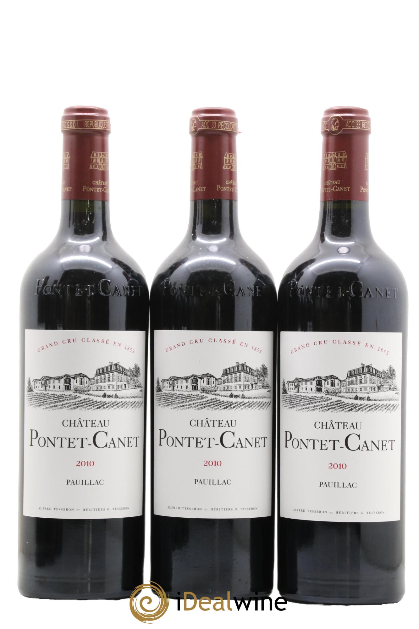 Château Pontet Canet 5ème Grand Cru Classé 2010 - Lot de 6 bouteilles - 1