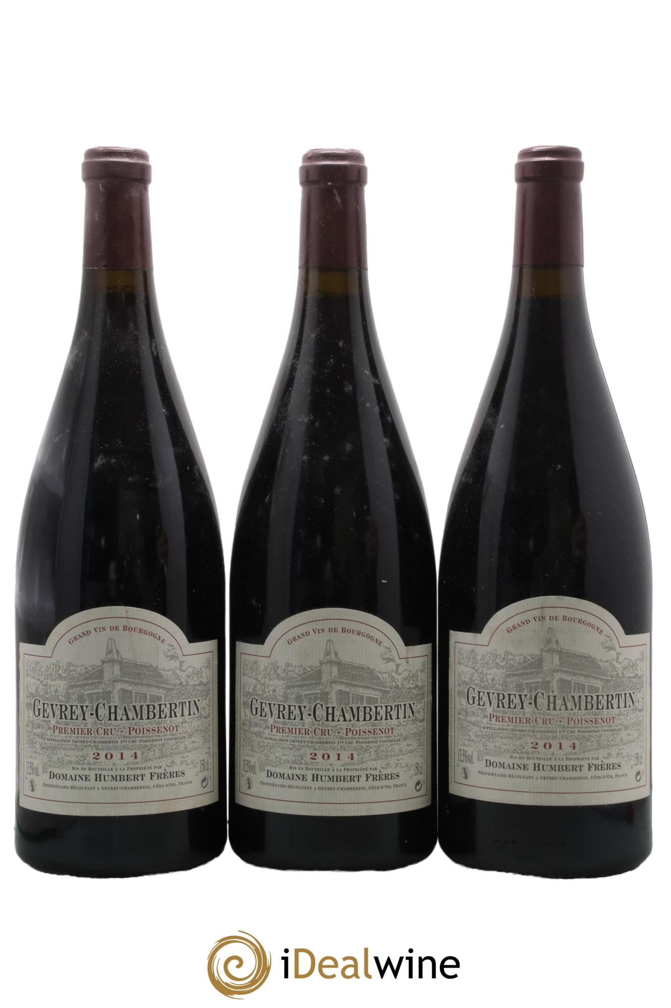 Gevrey-Chambertin 1er Cru Poissenot Humbert (Domaine) 2014 - Lot de 3 magnums - 0
