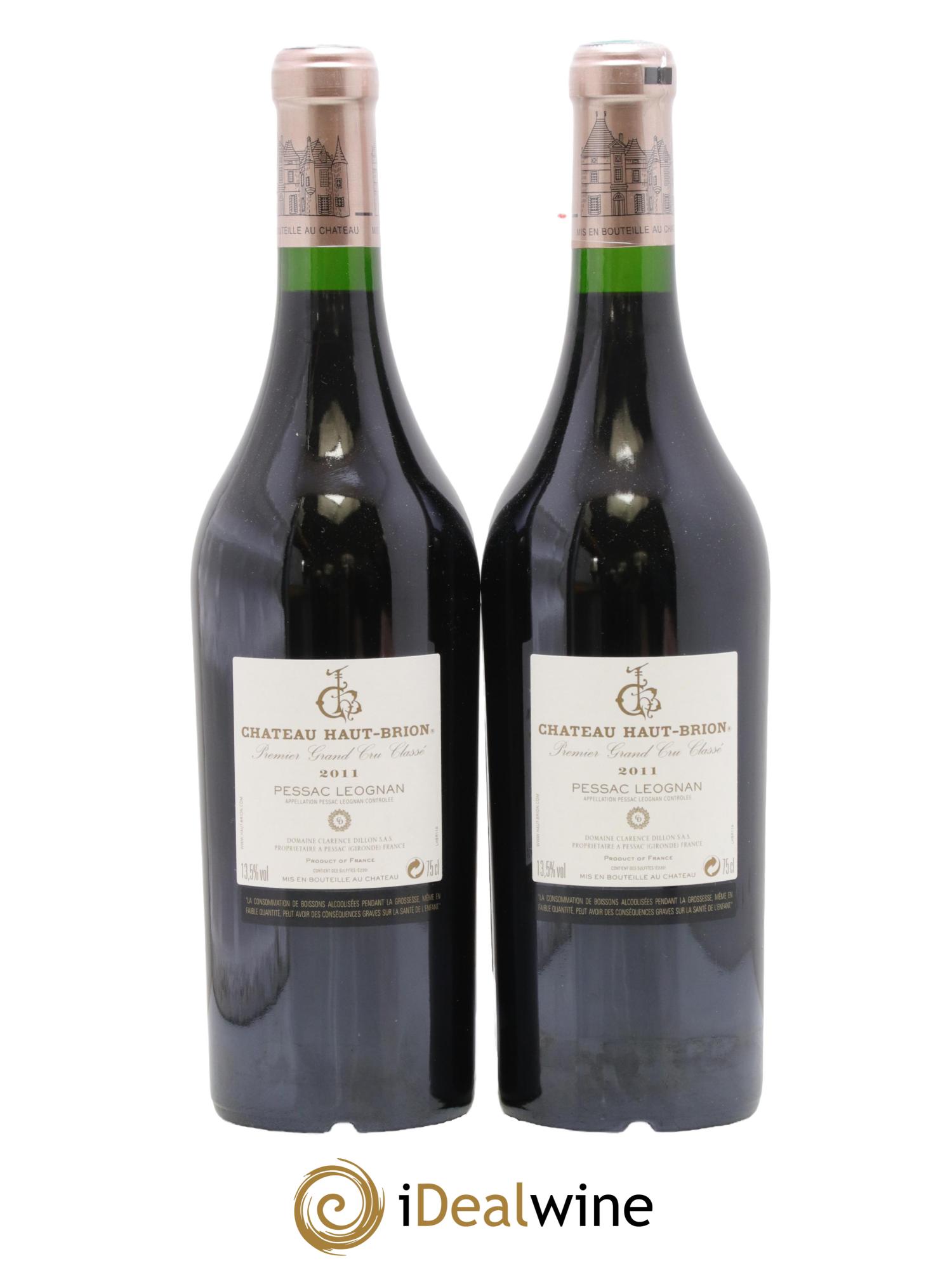Château Haut Brion 1er Grand Cru Classé 2011 - Lot de 2 bouteilles - 1