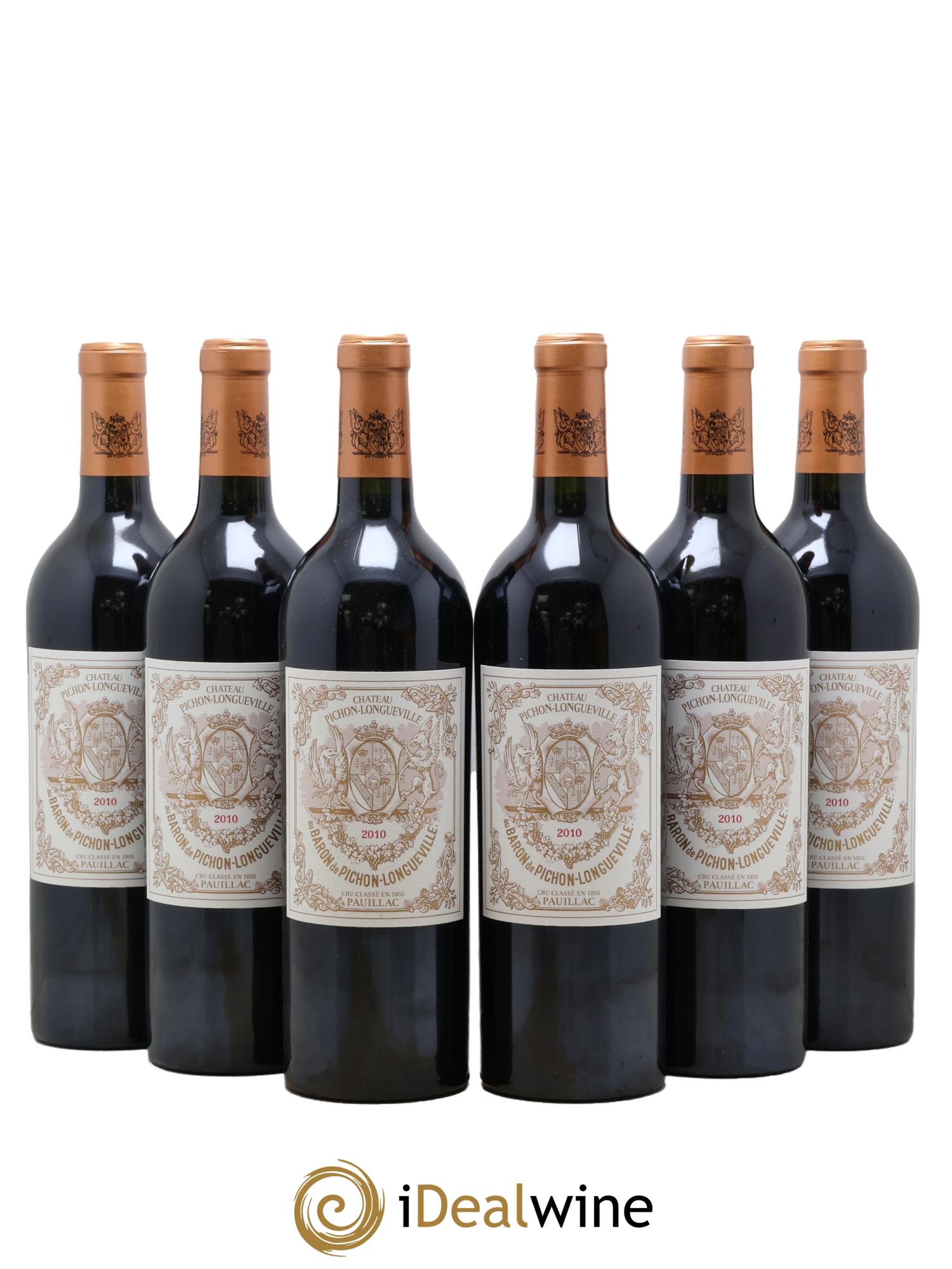 Pichon Longueville Baron 2ème Grand Cru Classé 2010 - Lotto di 6 bottiglie - 0