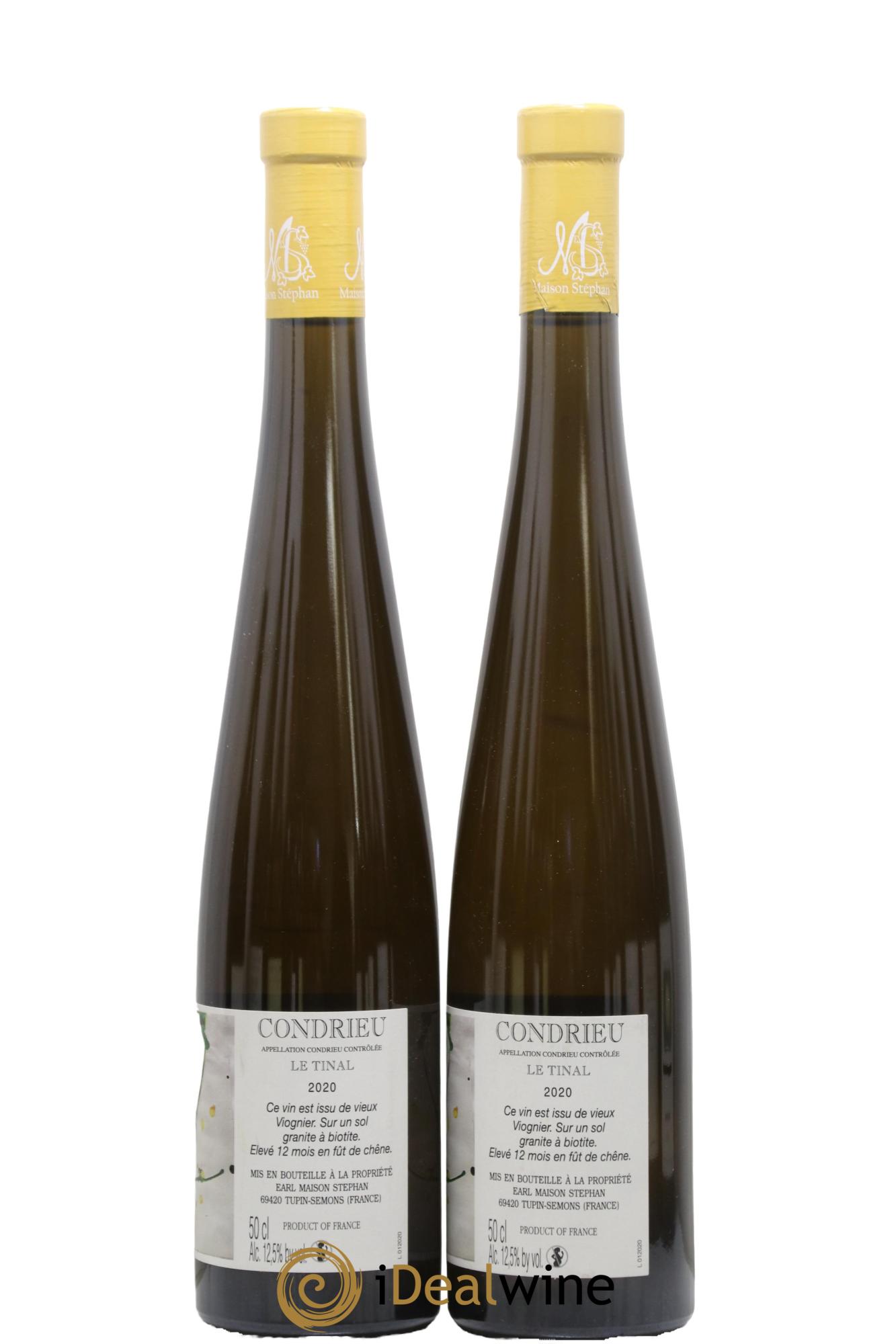 Condrieu Le Tinal Jean-Michel Stephan 2020 - Lotto di 2 formati 50cl - 1