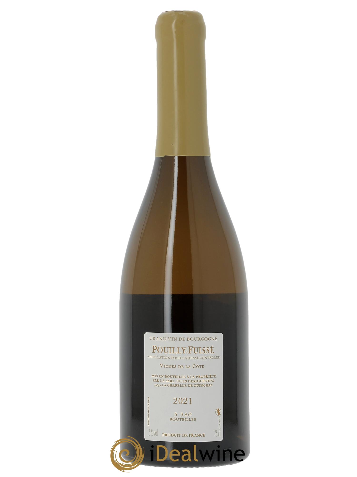 Pouilly-Fuissé Vignes de la Côte Jules Desjourneys 2021 - Lot de 1 bouteille - 1