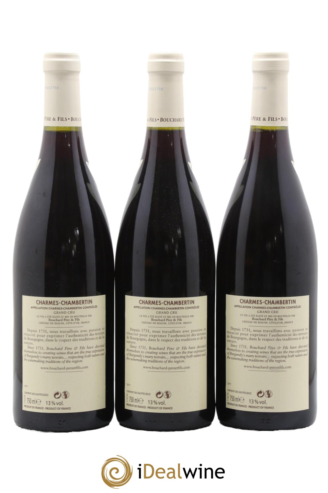 Charmes-Chambertin Grand Cru Bouchard Père & Fils 2011 - Lot de 6 bouteilles - 2