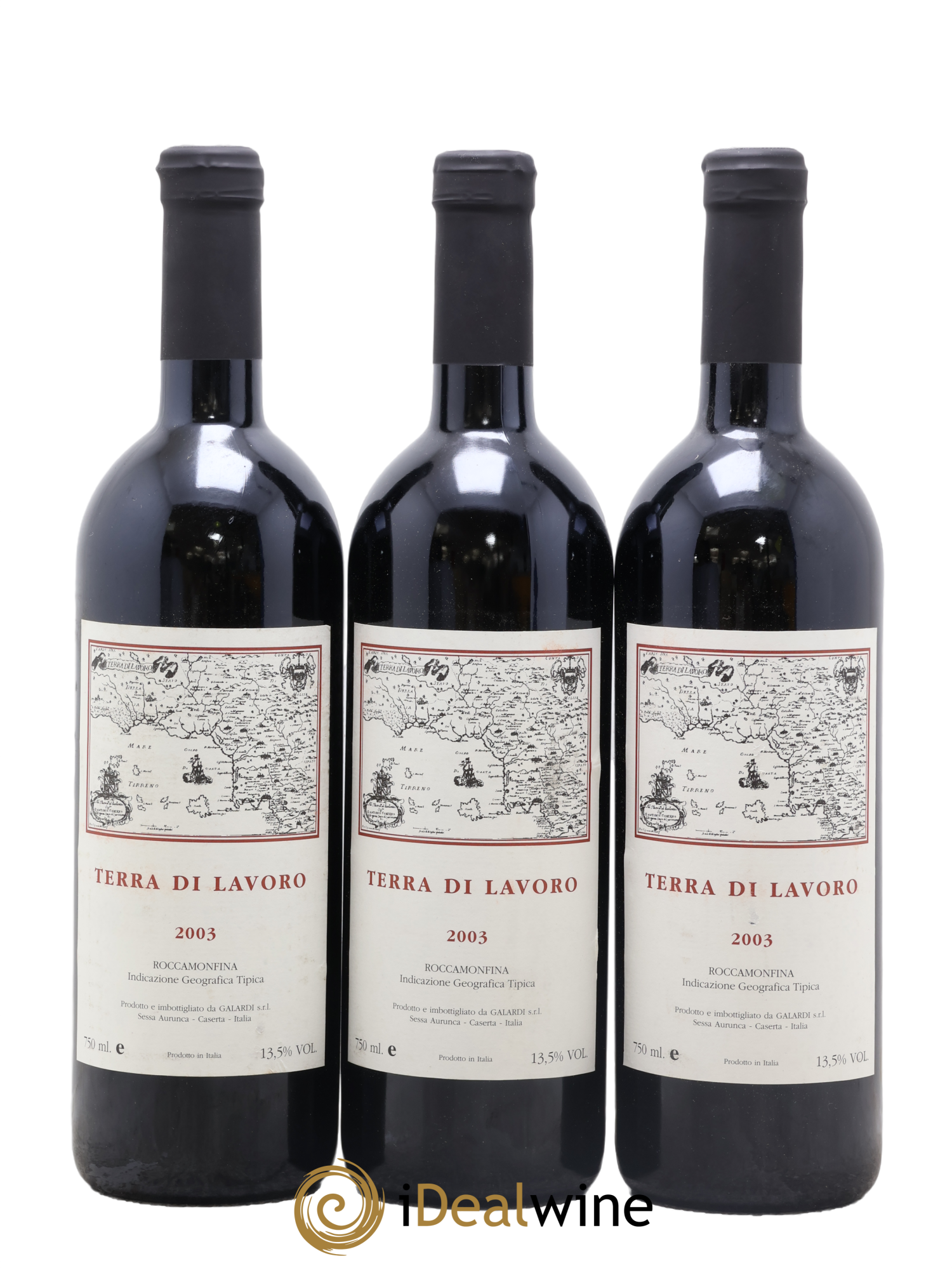 Roccamonfina IGT Terra di Lavoro Galardi 2003 - Lot of 3 bottles - 0