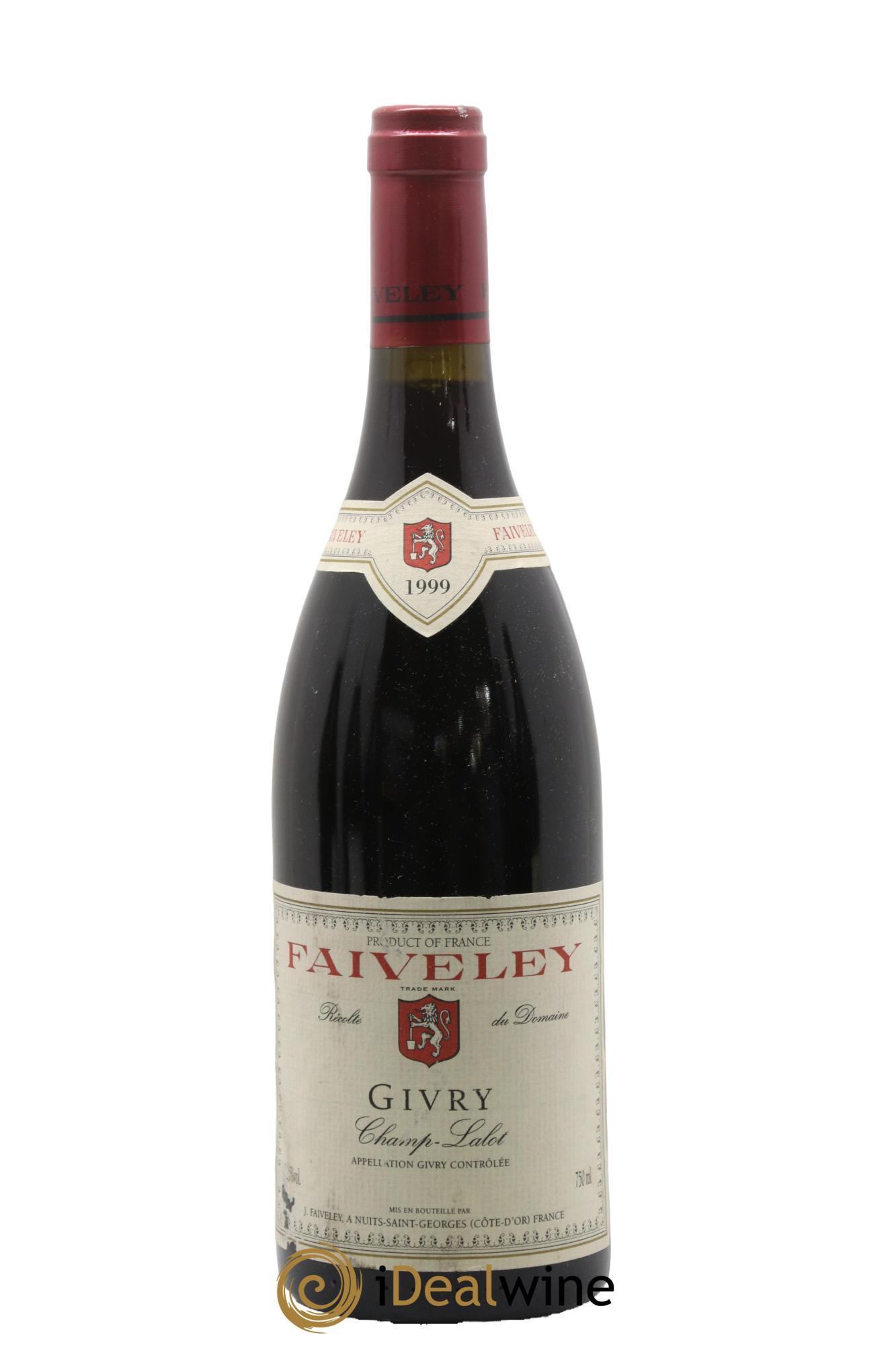 Givry Champ-Lalot Faiveley 1999 - Lot de 1 bouteille - 0