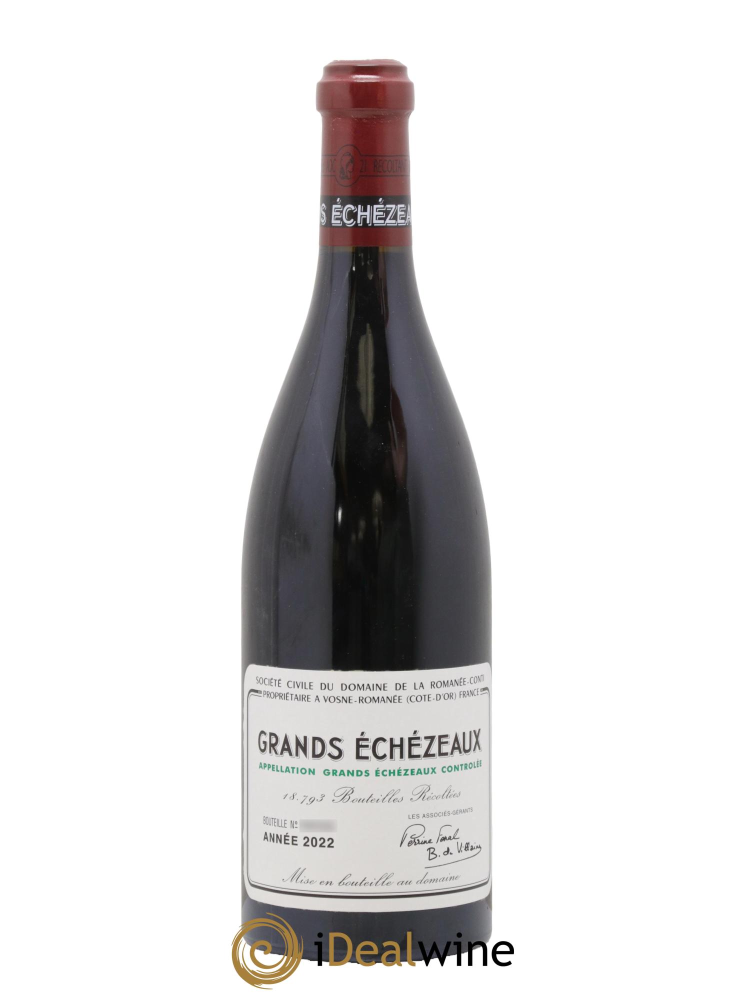 Grands-Echezeaux Grand Cru Domaine de la Romanée-Conti 2022 - Lot de 1 bouteille - 0