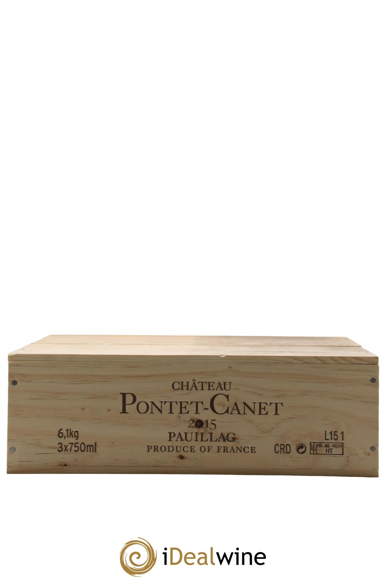 Château Pontet Canet 5ème Grand Cru Classé 2015 - Posten von 3 Flaschen - 1