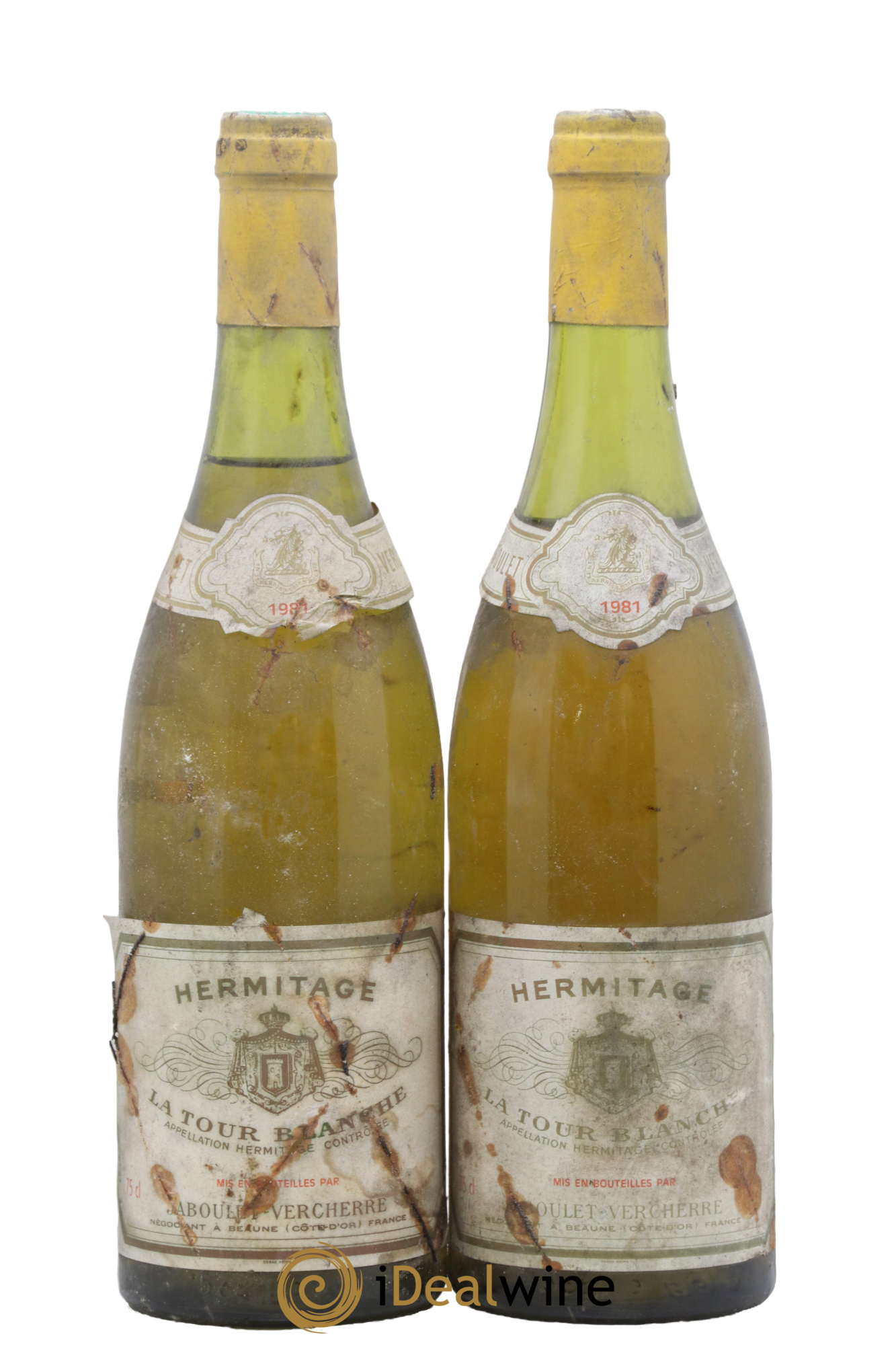 Hermitage La Tour Blanche Jaboulet Vercherre 1981 - Posten von 2 Flaschen - 0