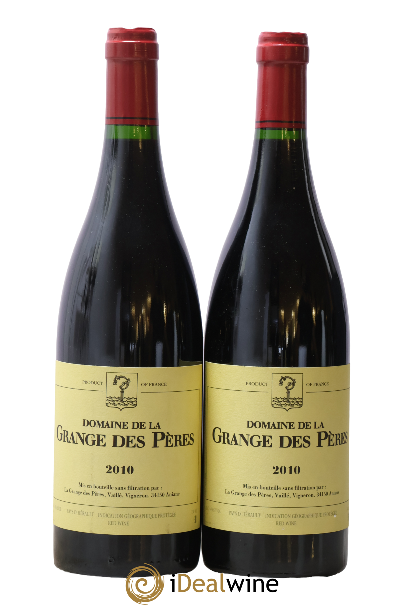 Pays d'Hérault Grange des Pères Laurent Vaillé 2010 - Lot de 2 bouteilles - 0
