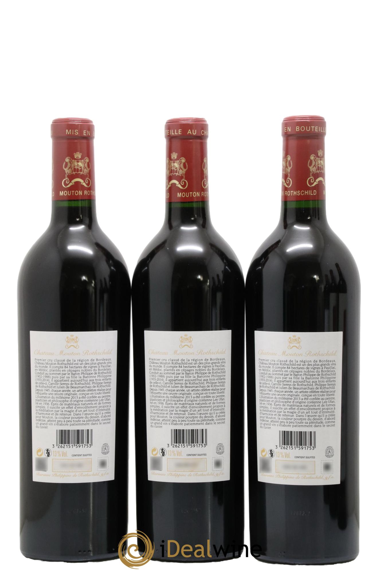 Château Mouton Rothschild 1er Grand Cru Classé  2013 - Lot de 6 bouteilles - 4
