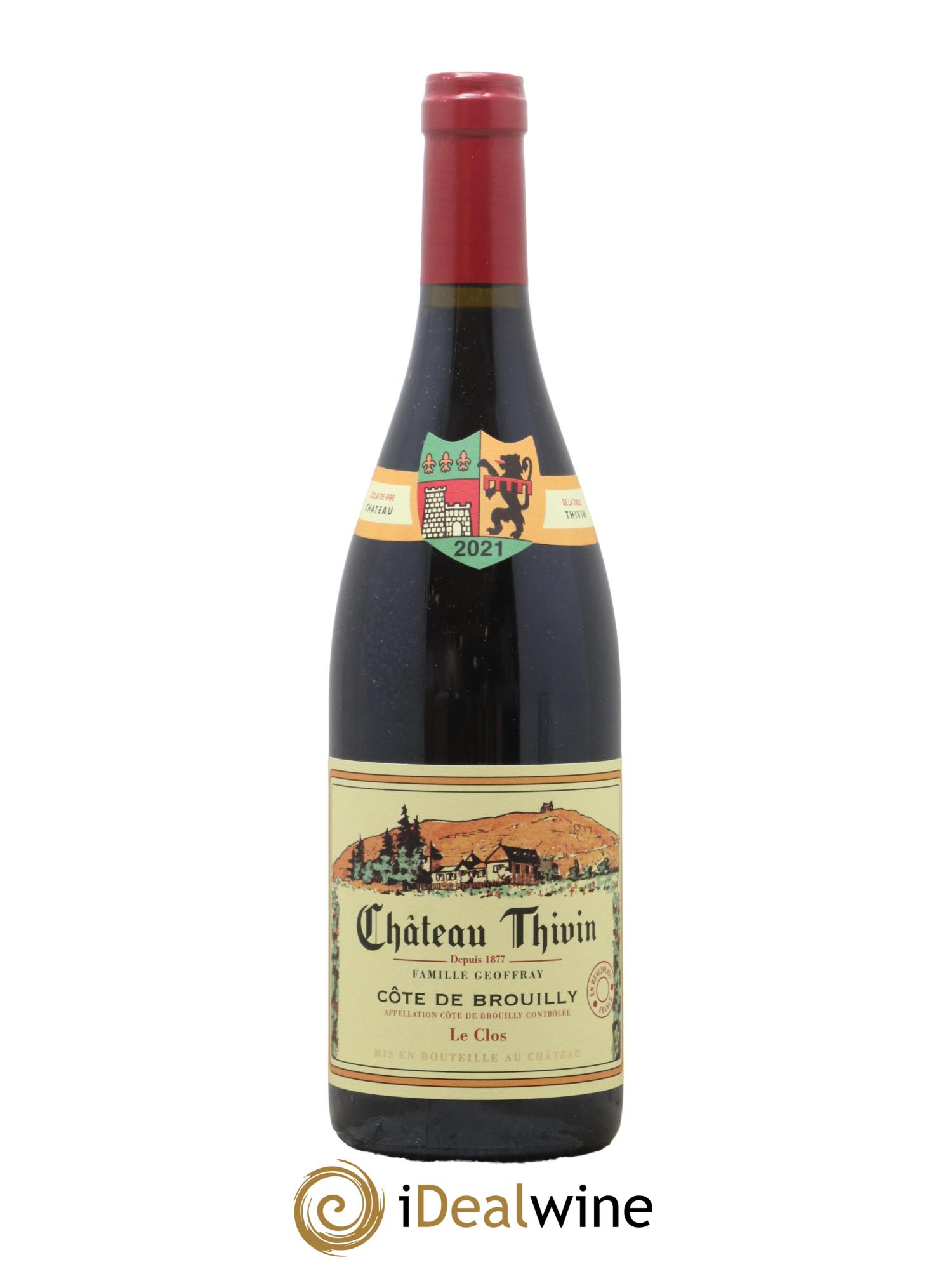 Côte de Brouilly Le Clos Chateau Thivin 2021 - Lot de 1 bouteille - 0