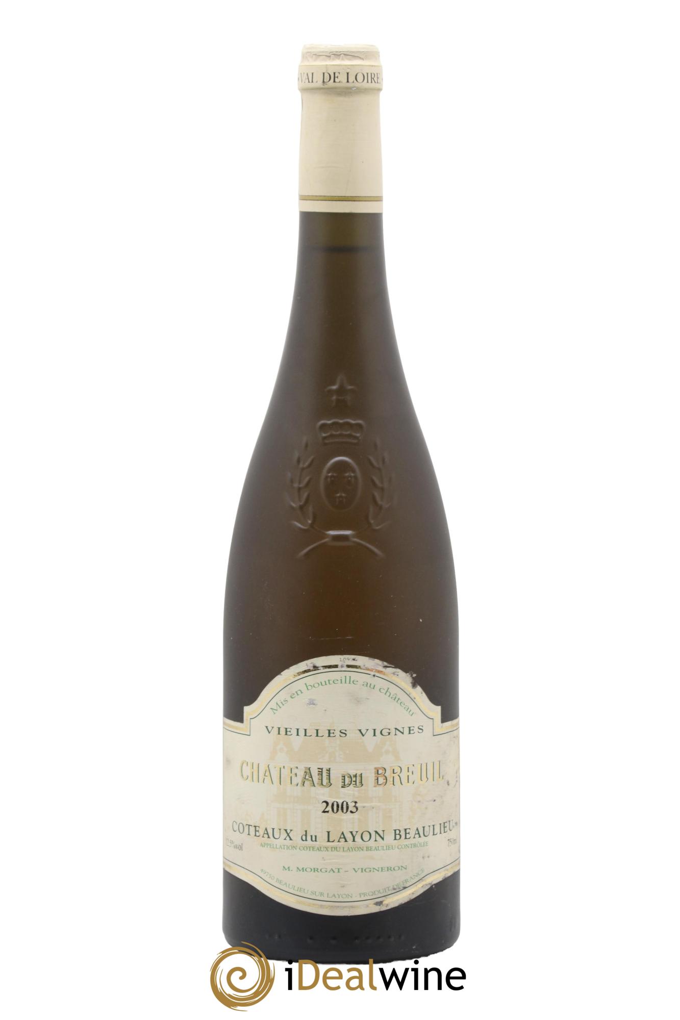 Coteaux du Layon Beaulieu Vieilles Vignes Château Du Breuil Marc Morgat 2003 - Lot de 1 bouteille - 0