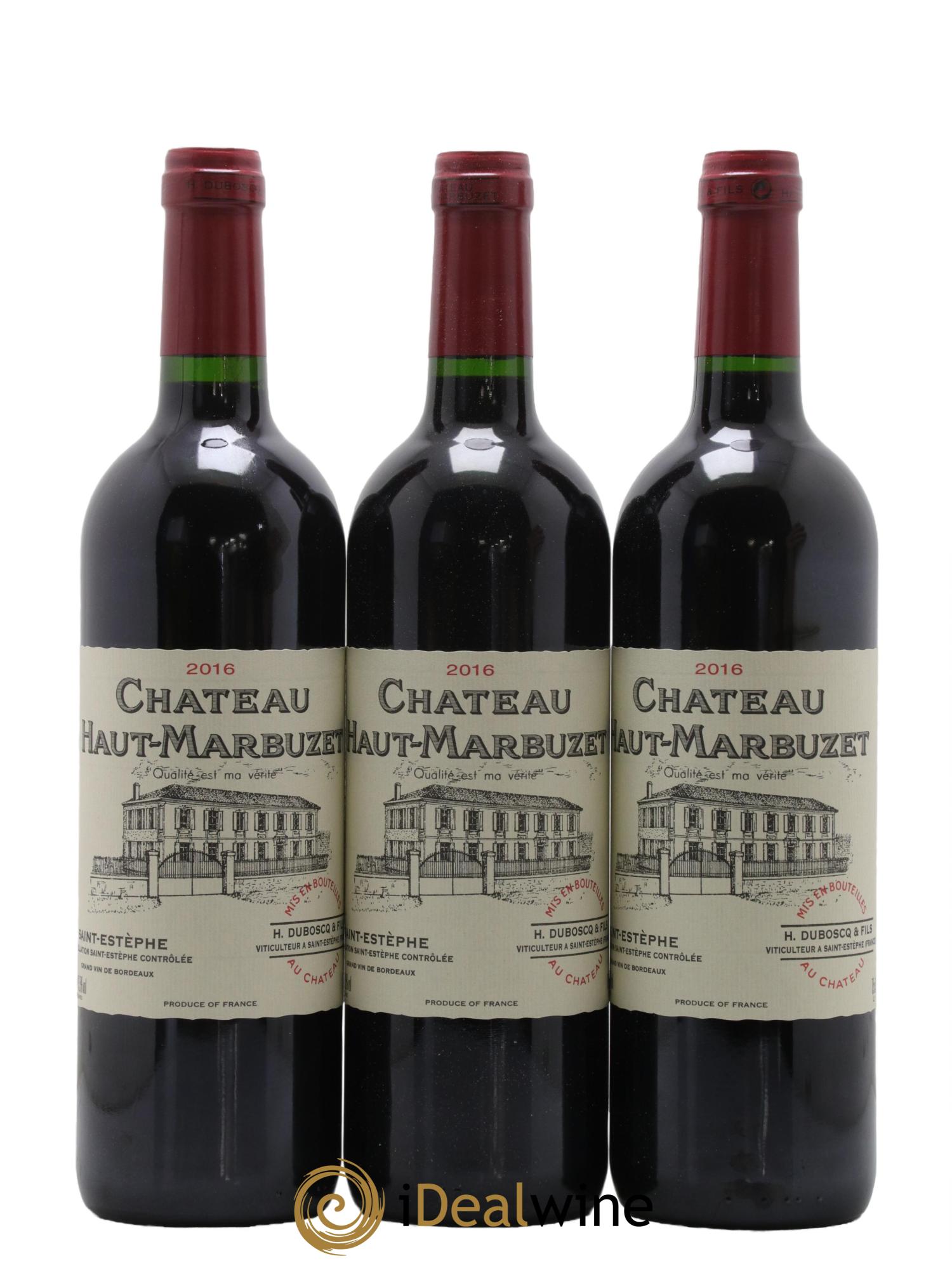 Château Haut Marbuzet 2016 - Lot de 6 bouteilles - 1