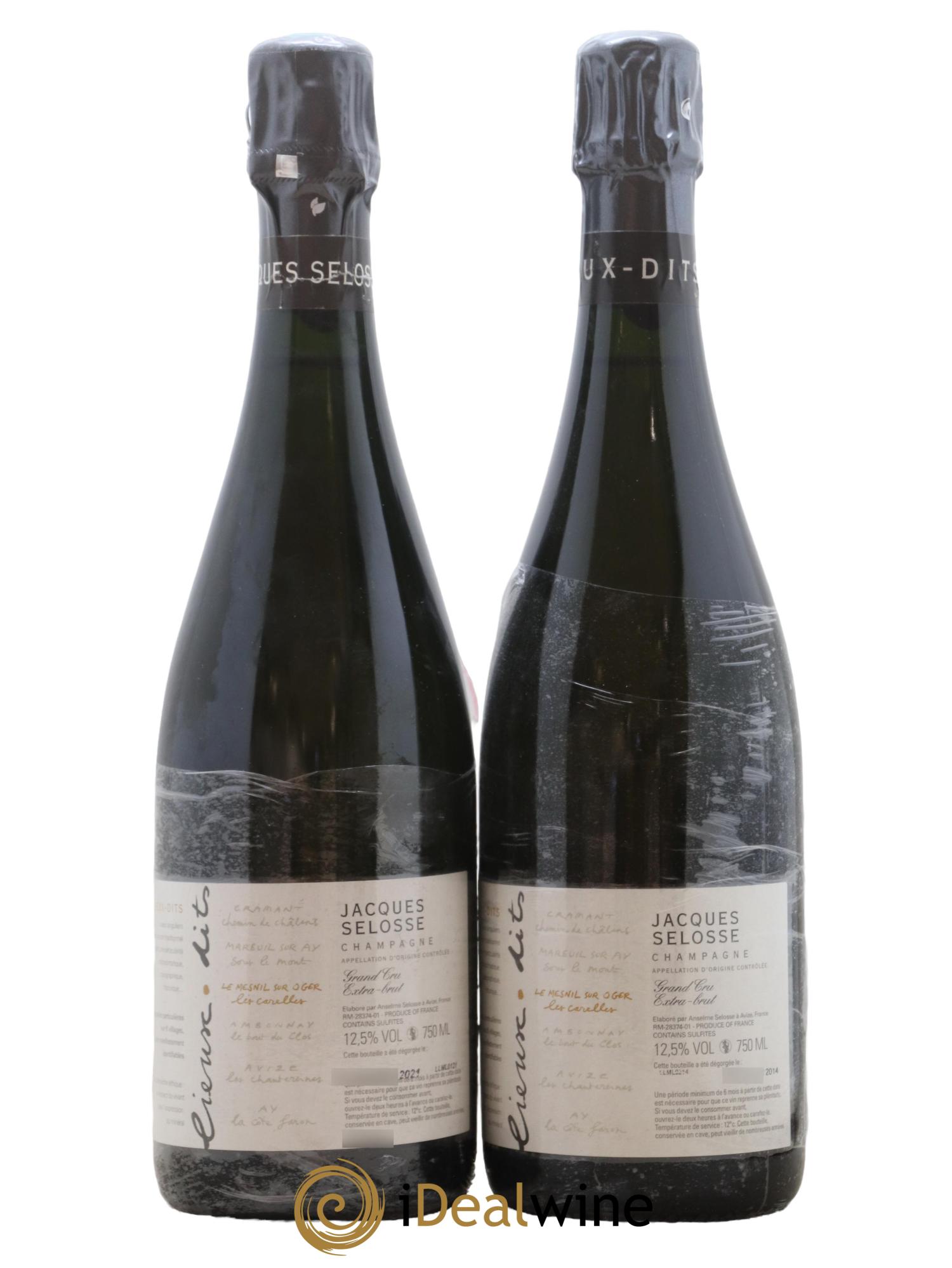 Les Carelles Blanc de Blancs Jacques Selosse - Lot de 2 bouteilles - 0