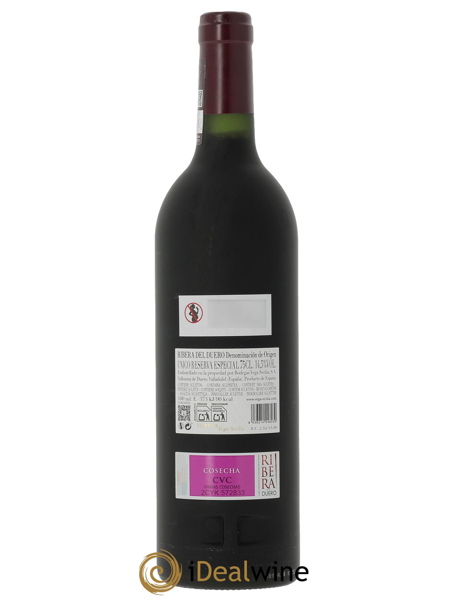 Ribera Del Duero DO Vega Sicilia Unico Reserva Especial 2026 (Assemblage 2011, 2012 et 2014) Famille Alvarez (CBO à partir de 3 bts) - Lot de 1 bouteille - 1