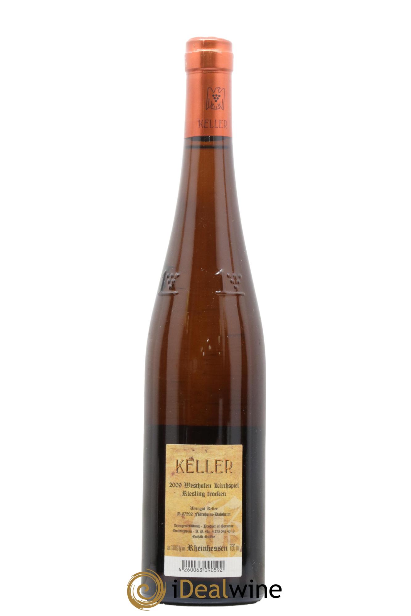 Riesling Trocken Westhofen Kirchspiel Keller 2009 - Lot of 1 bottle - 1