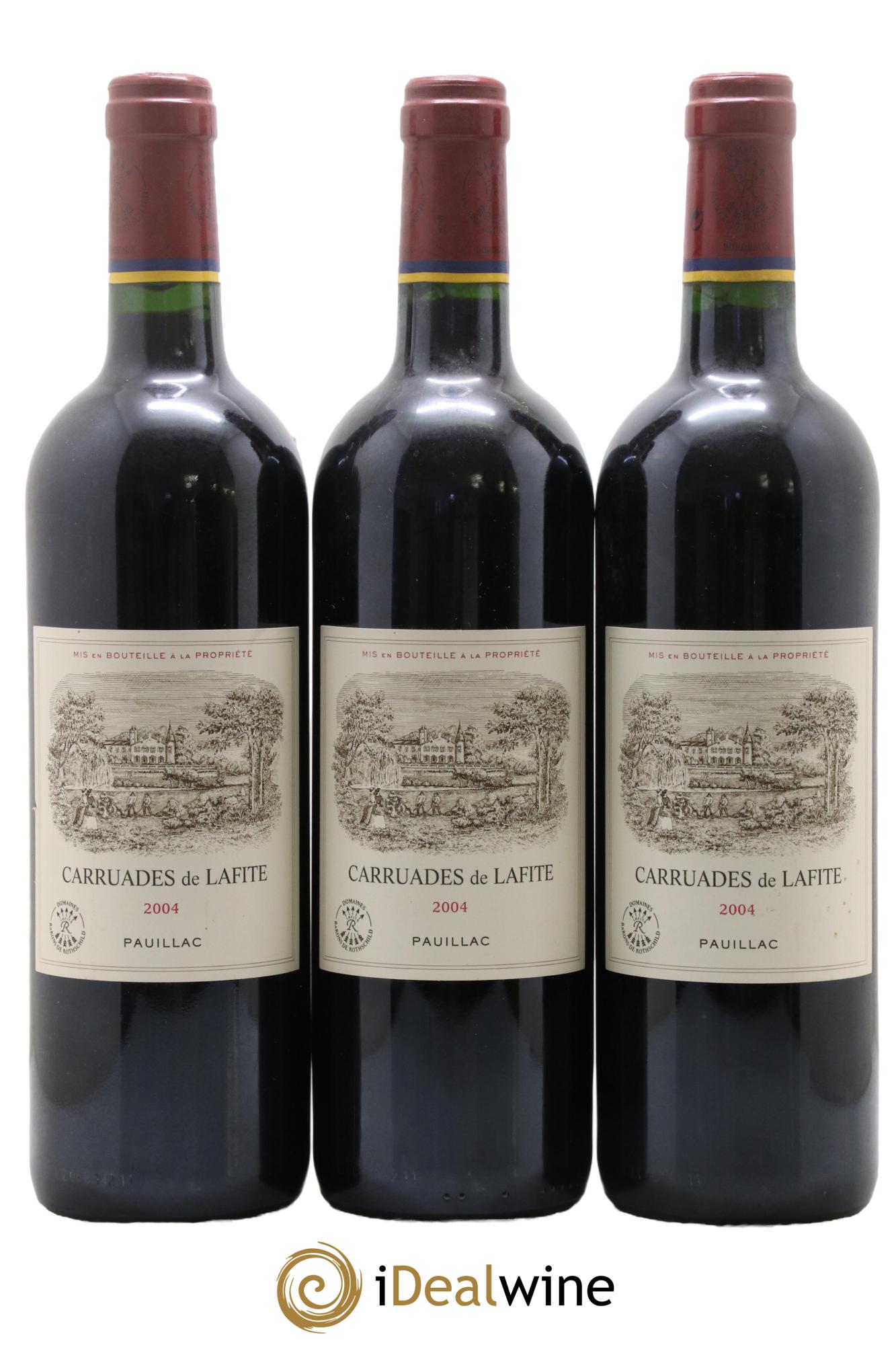 Carruades de Lafite Rothschild Second Vin 2004 - Lot de 3 bouteilles - 0