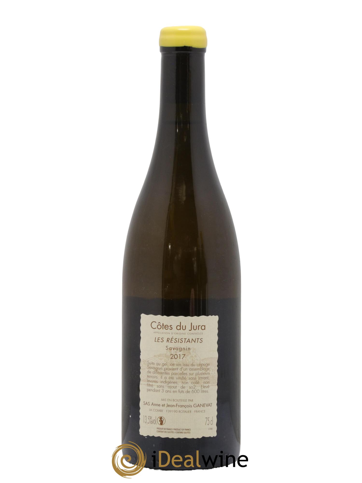 Côtes du Jura Les Résistants Anne et Jean François Ganevat 2017 - Posten von 1 Flasche - 1
