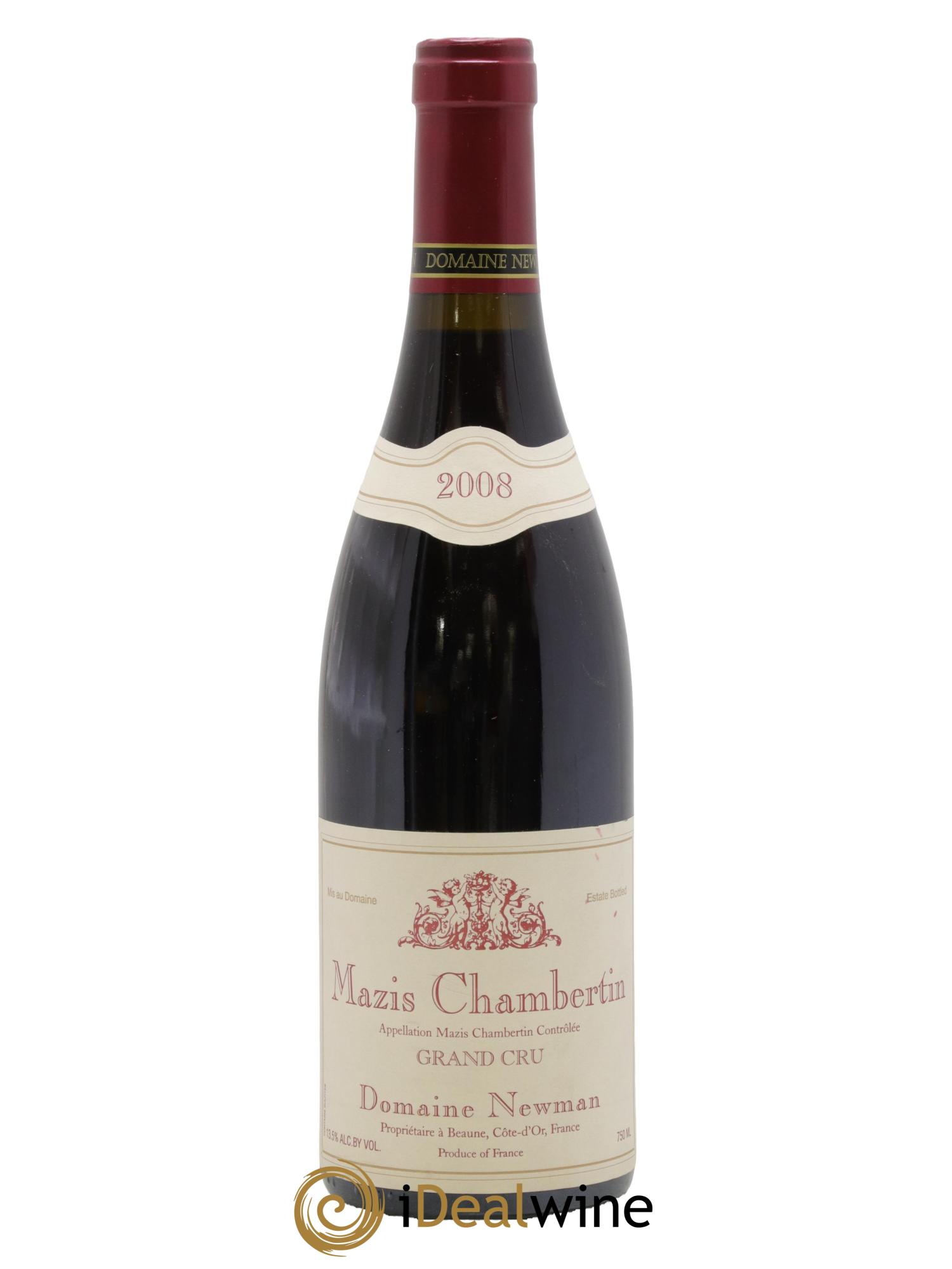 Mazis-Chambertin Grand Cru Newman 2008 - Lot de 1 bouteille - 0