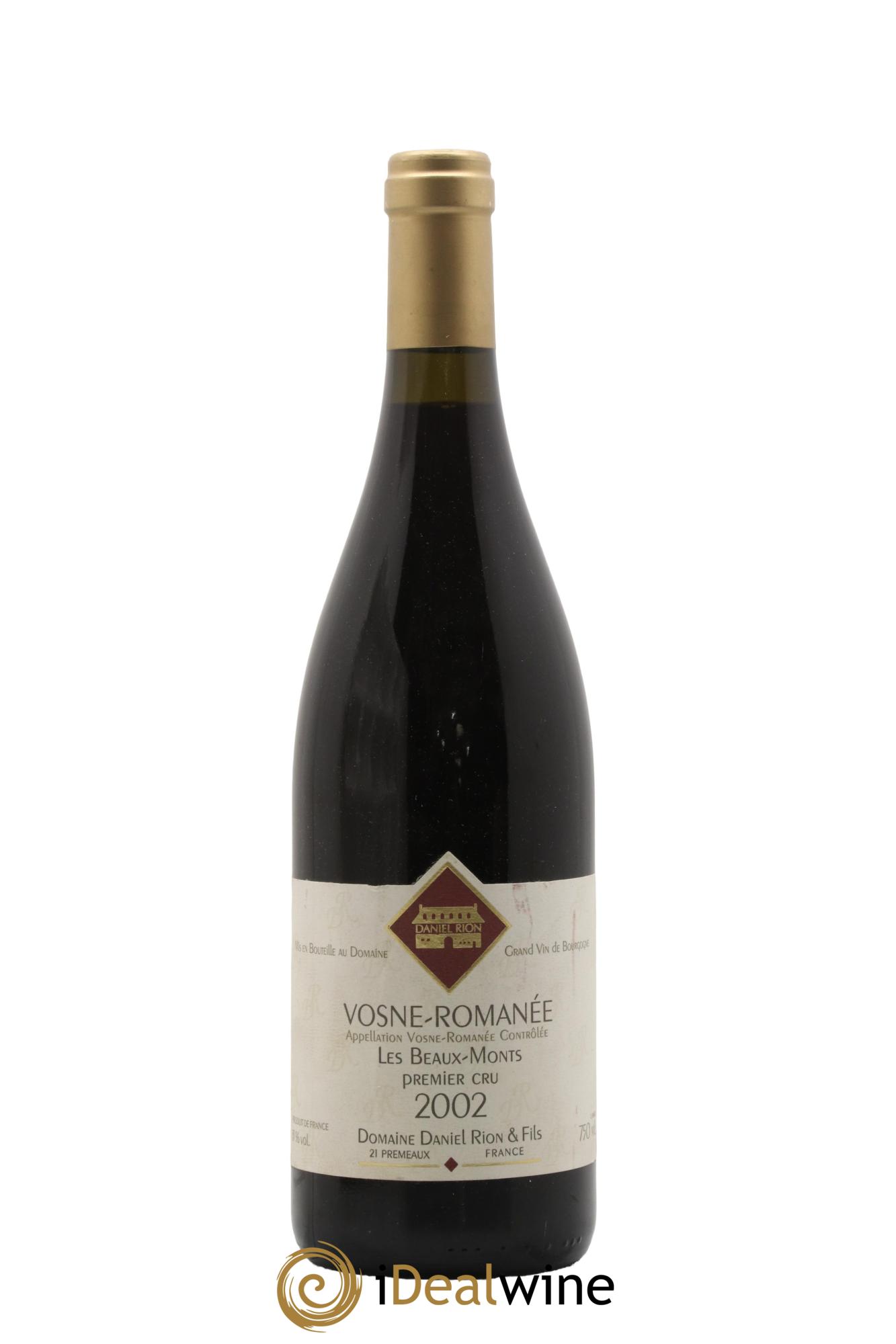 Vosne-Romanée 1er Cru Les Beaux Monts Daniel Rion  2002 - Lot de 1 bouteille - 0