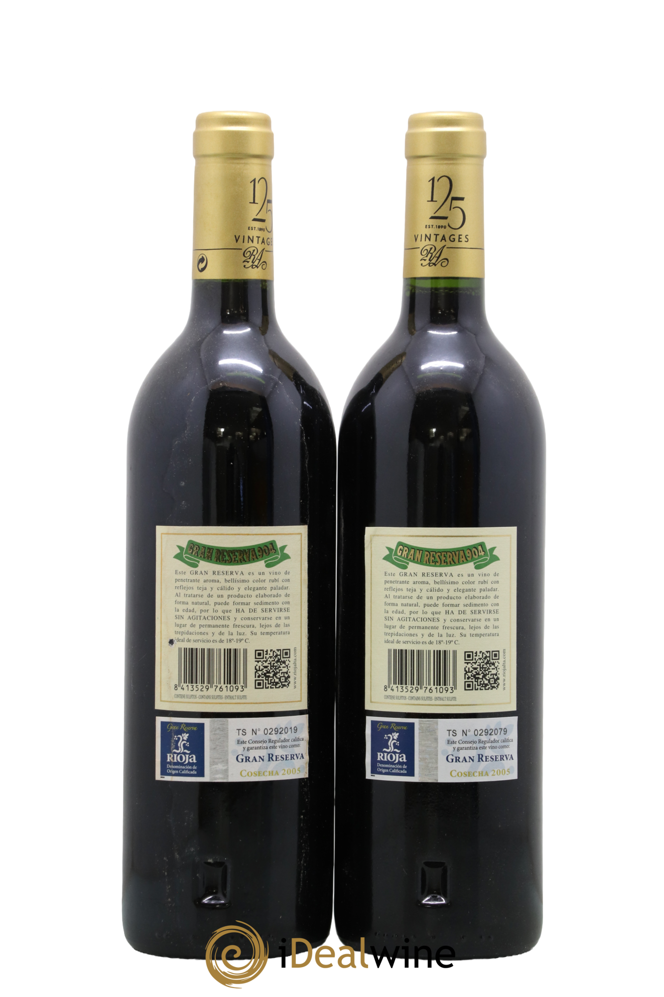 Rioja DOCa Gran Reserva 904 La Rioja Alta 2005 - Lotto di 2 bottiglie - 1