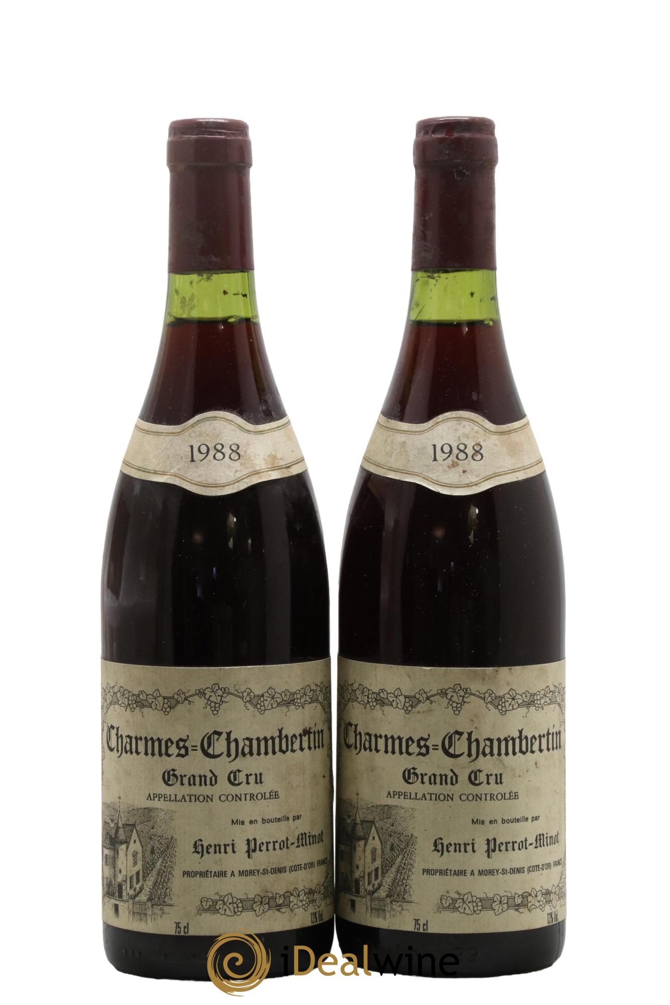 Charmes-Chambertin Grand Cru Perrot-Minot 1988 - Posten von 2 Flaschen - 0