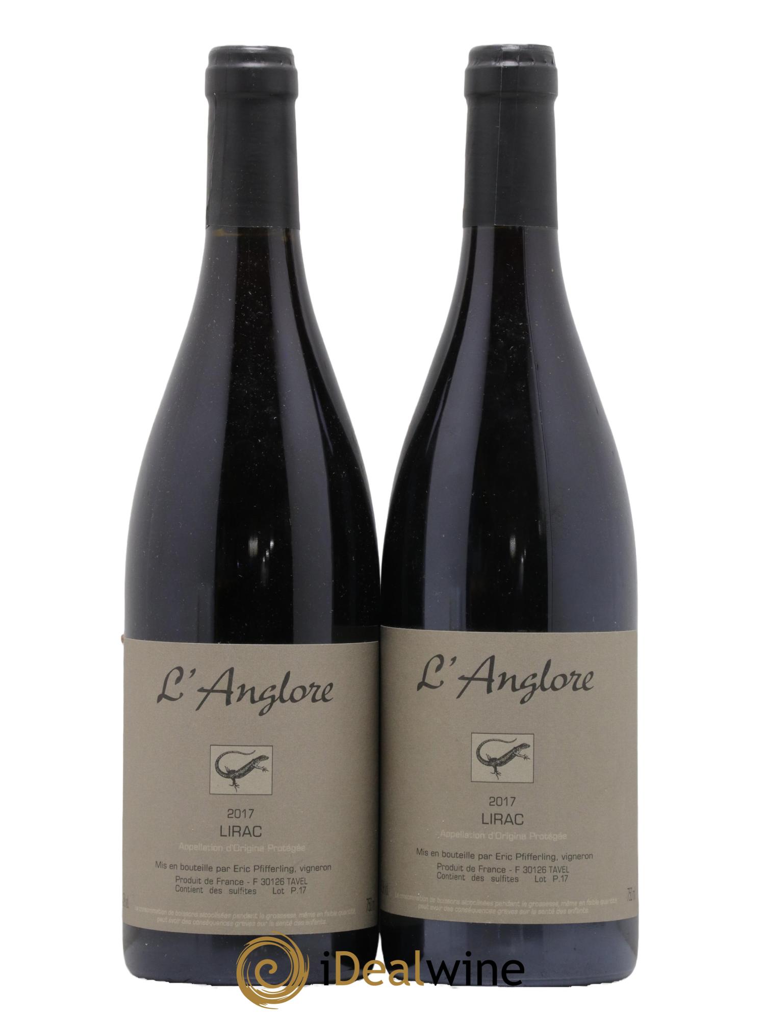 Lirac L'Anglore 2017 - Lotto di 2 bottiglie - 0