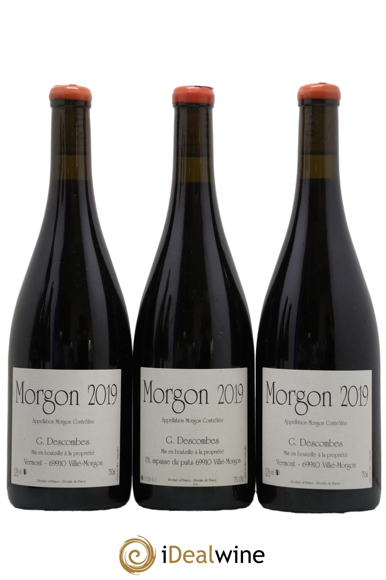 Morgon Georges Descombes (Domaine) 2019 - Lot de 3 bouteilles - 0