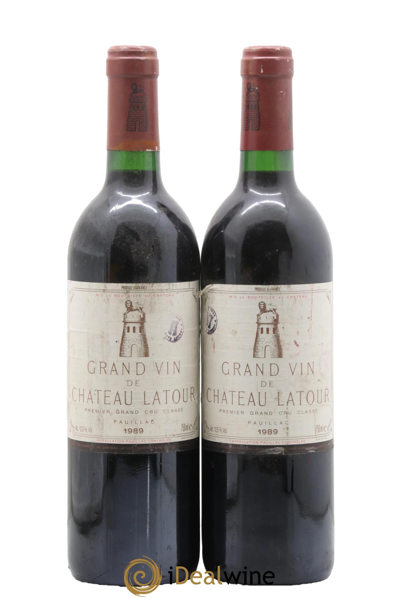 Château Latour 1er Grand Cru Classé 1989 - Posten von 2 Flaschen - 0