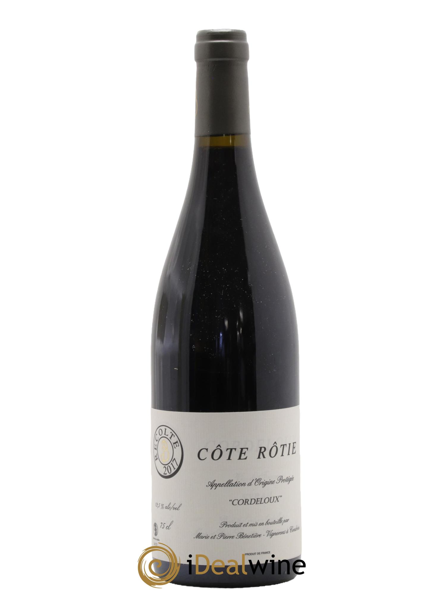 Côte-Rôtie Cordeloux Marie et Pierre Bénetière (Domaine) 2017 - Lot de 1 bouteille - 0