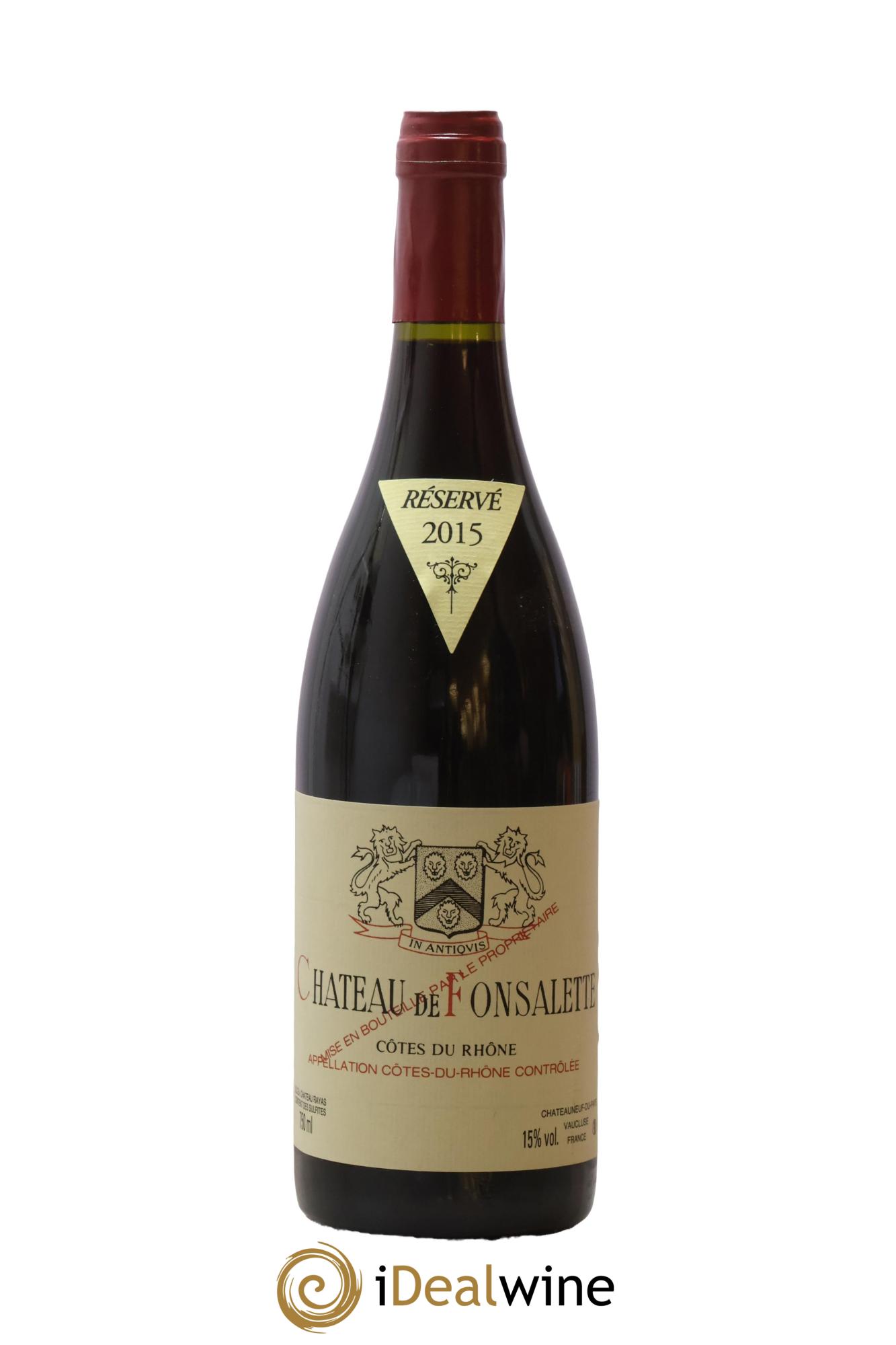Côtes-du-Rhône Château de Fonsalette Emmanuel Reynaud 2015 - Posten von 1 Flasche - 0